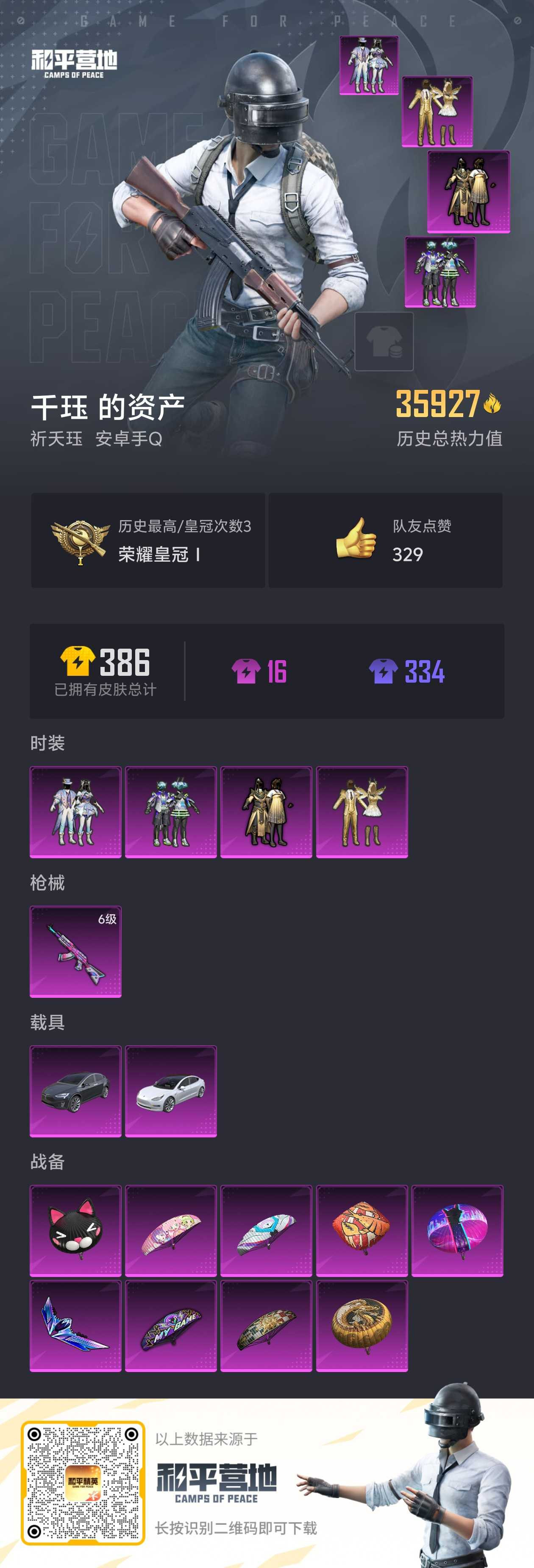 HPSJ3276577和平精英账号详情图2 HPSJ3276577和平精英账号详情图2