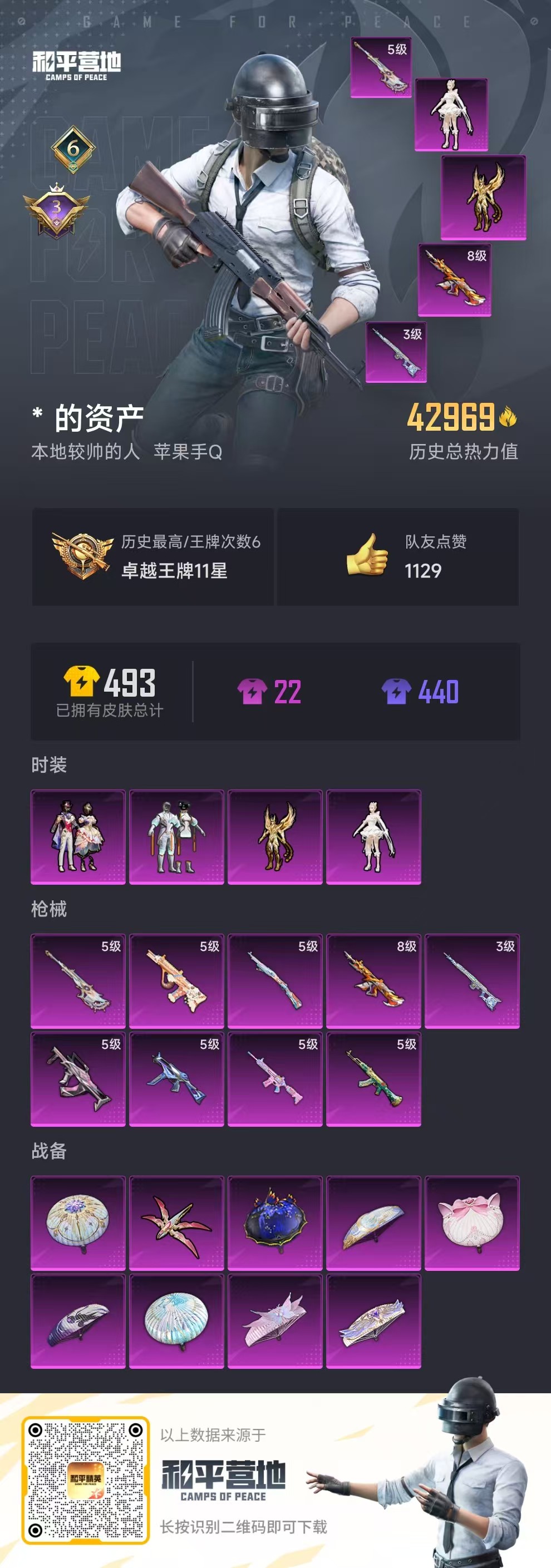 HPSJ3276407和平精英账号详情图3