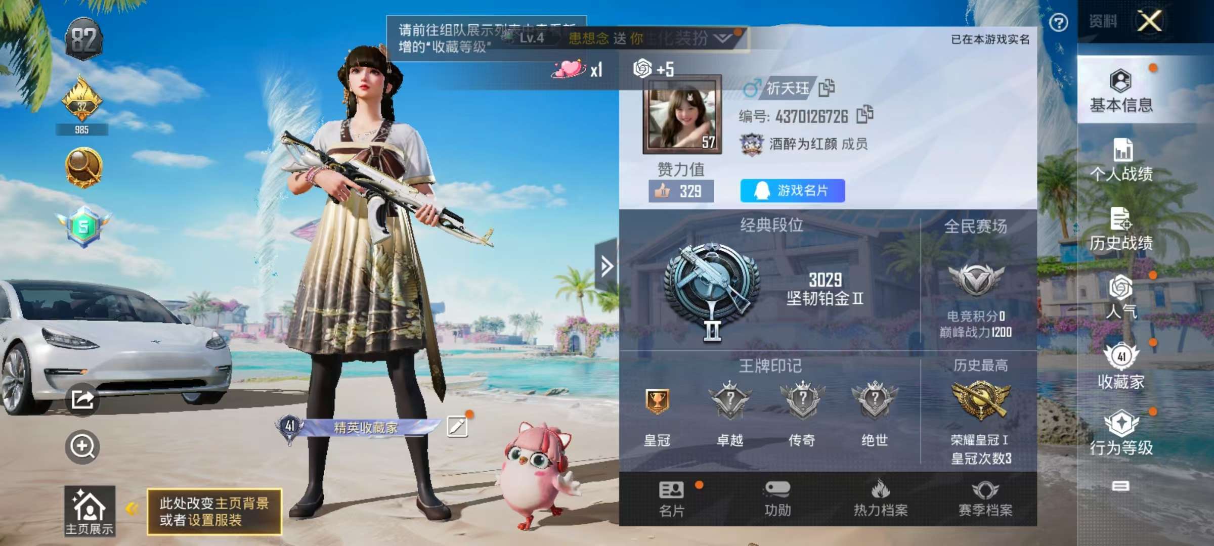 HPSJ3276577和平精英账号详情图3 HPSJ3276577和平精英账号详情图3