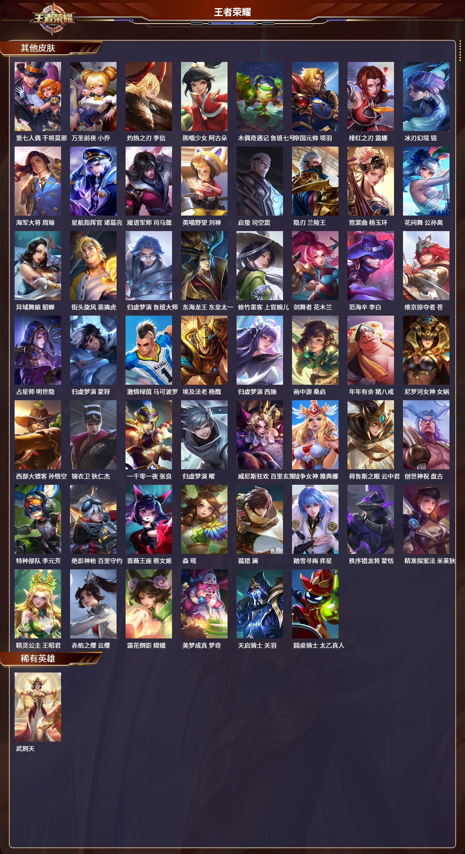 WZQM3374821王者荣耀账号详情图5