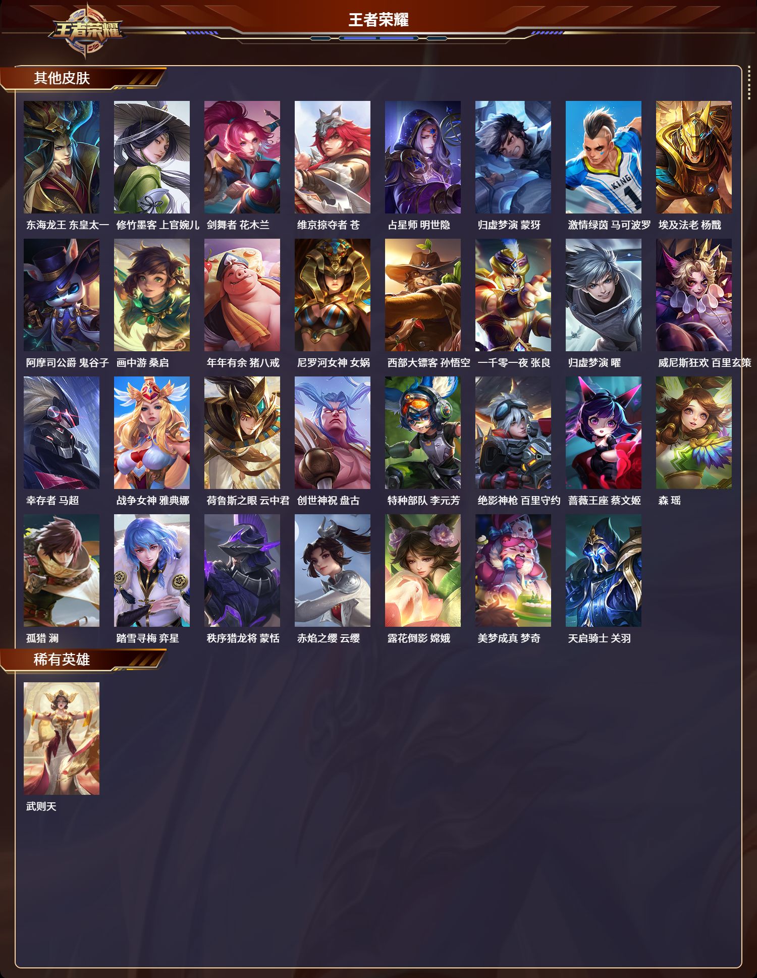 WZQM3374896王者荣耀账号详情图5