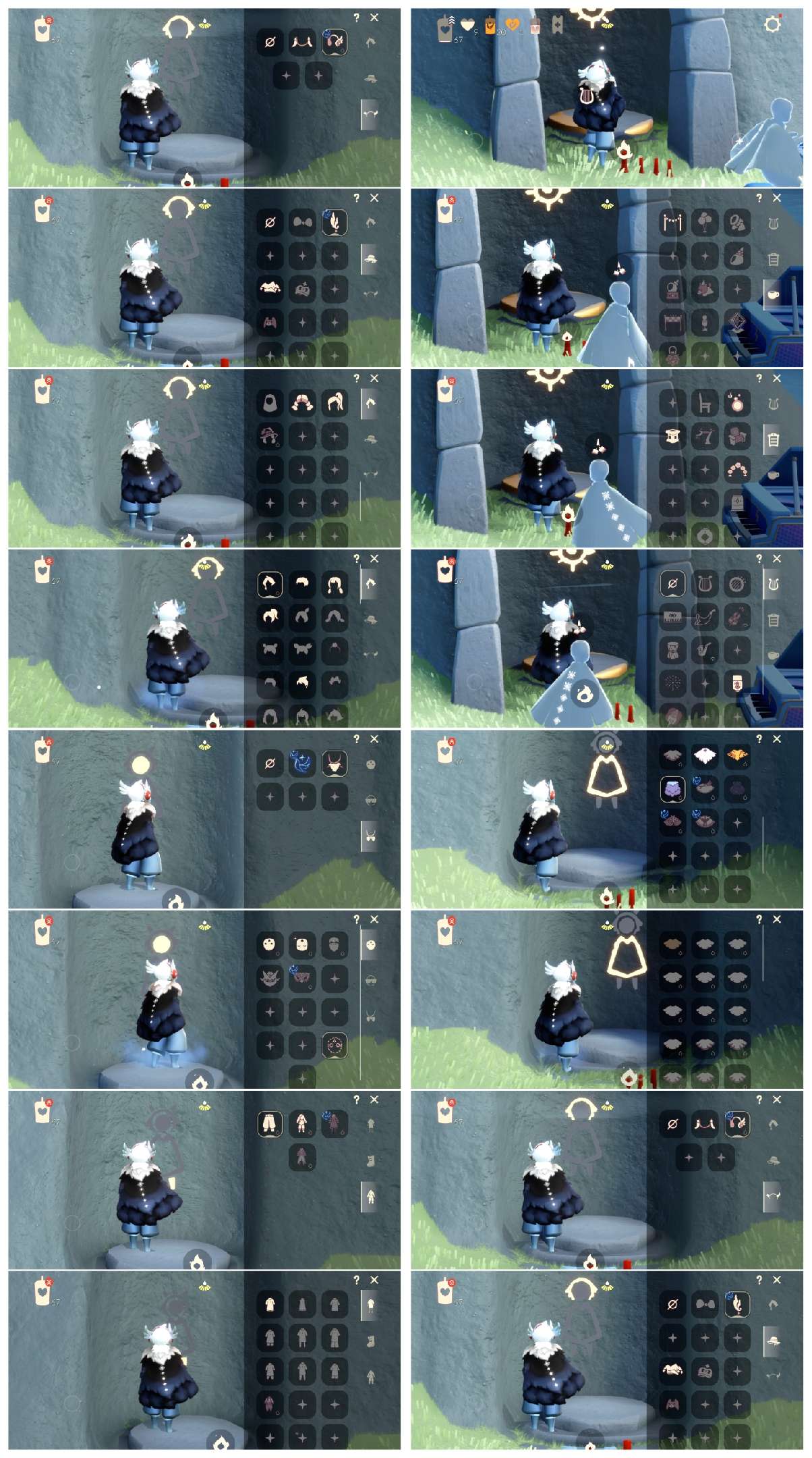 光遇账号安卓官服HT0212 ✅渠道:安官邮箱 ✅季节已毕业:青鸟季半毕业 ✅热门复刻/活动:粗辫，高马尾，武士裤 ✅礼包:无 ✅珍惜物品：无 ✅亮点包括：黑脸，矮人，武士裤 详细以衣柜为准
