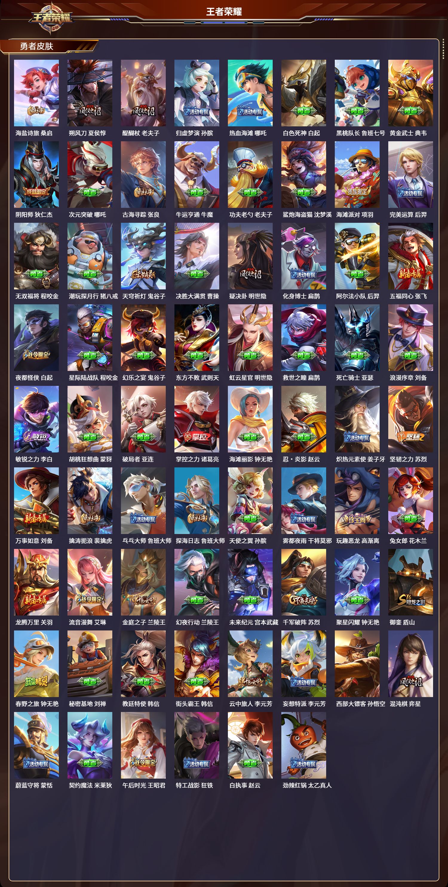 WZCMW3325205王者荣耀账号详情图3 WZCMW3325205王者荣耀账号详情图3