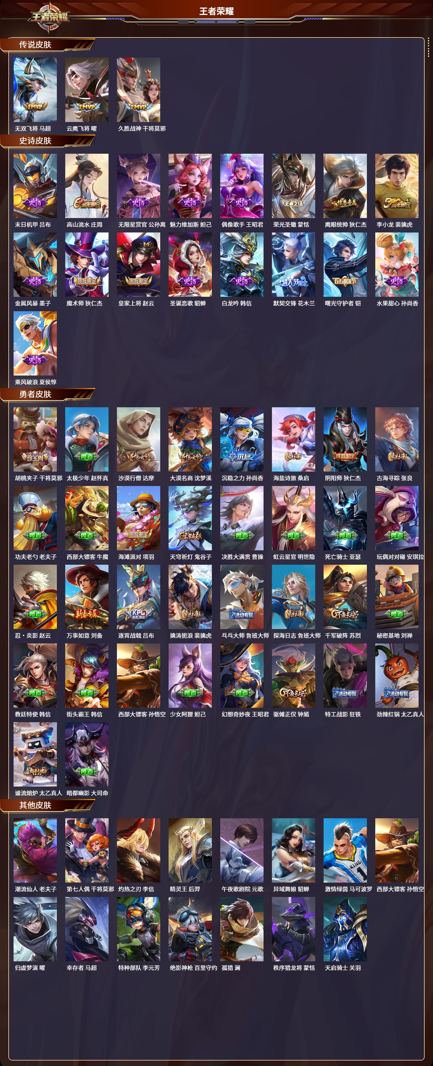 WZCMW3325209王者荣耀账号详情图2 WZCMW3325209王者荣耀账号详情图2