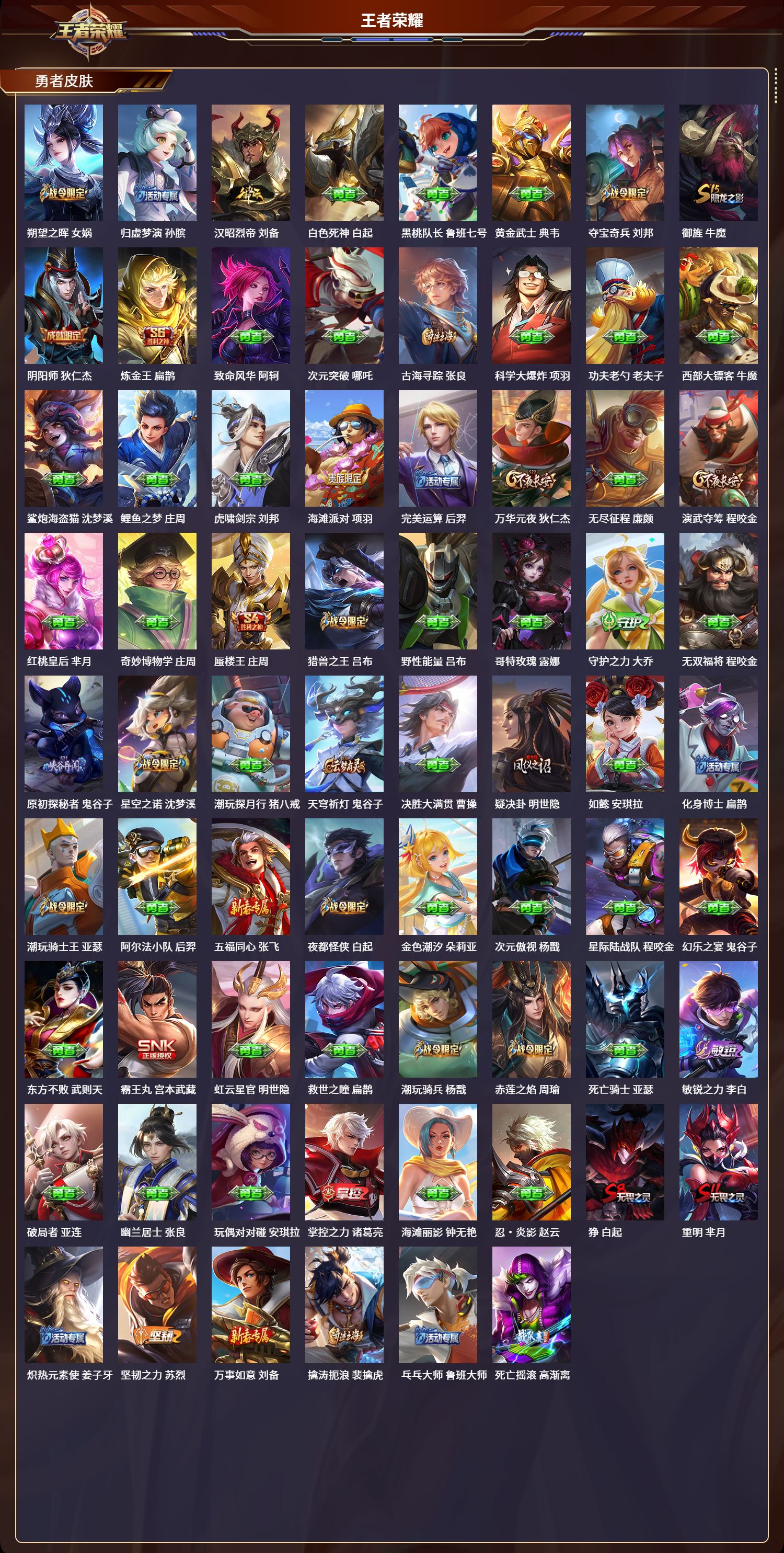 WZCMW3325169王者荣耀账号详情图4