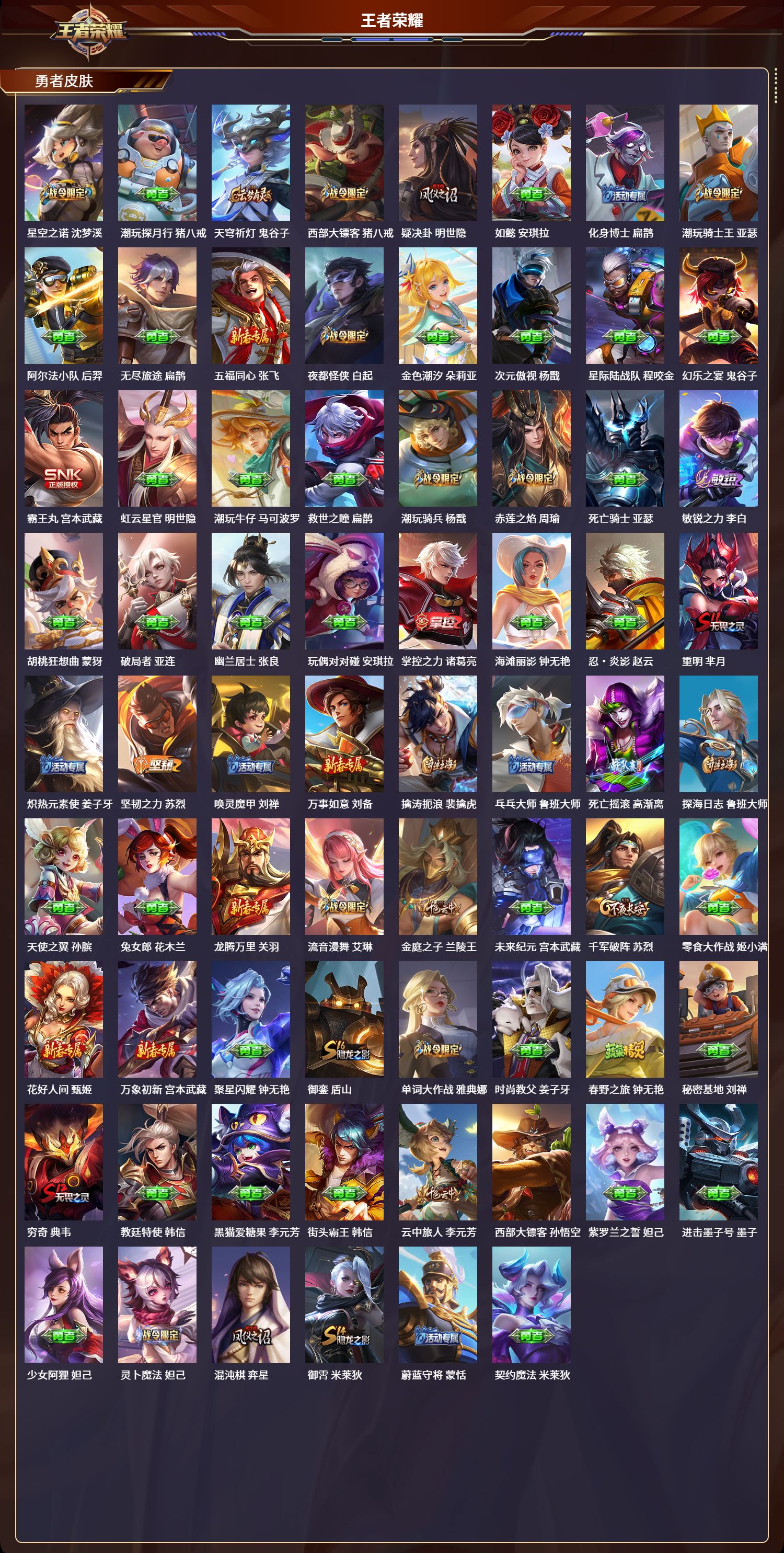 WZQM3374918王者荣耀账号详情图5