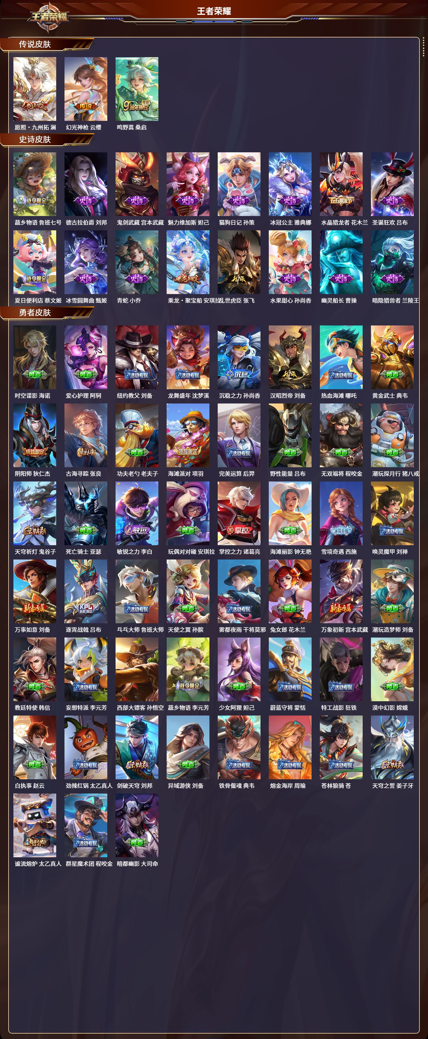 WZCMW3325234王者荣耀账号详情图2 WZCMW3325234王者荣耀账号详情图2