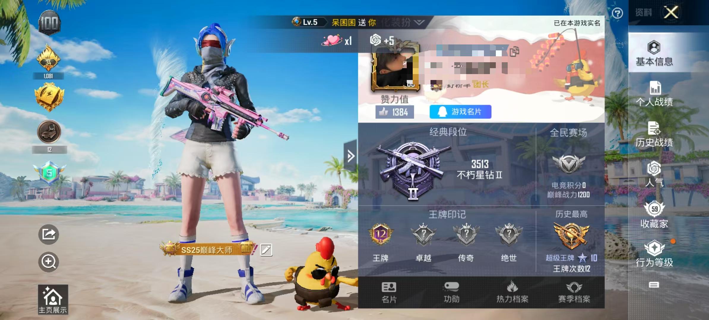 HPSJ3300691和平精英账号详情图2