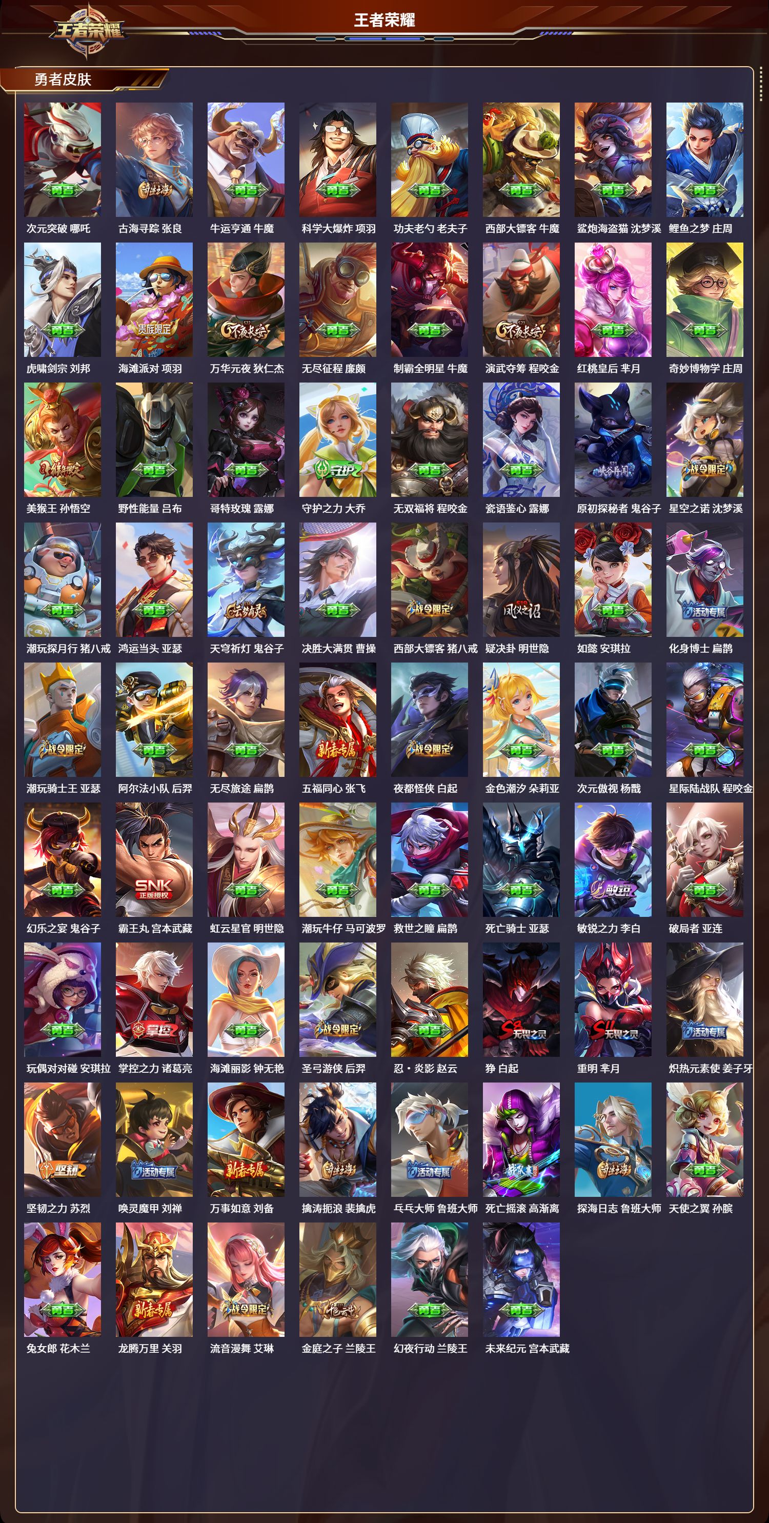 WZQM3371367王者荣耀账号详情图5 WZQM3371367王者荣耀账号详情图5