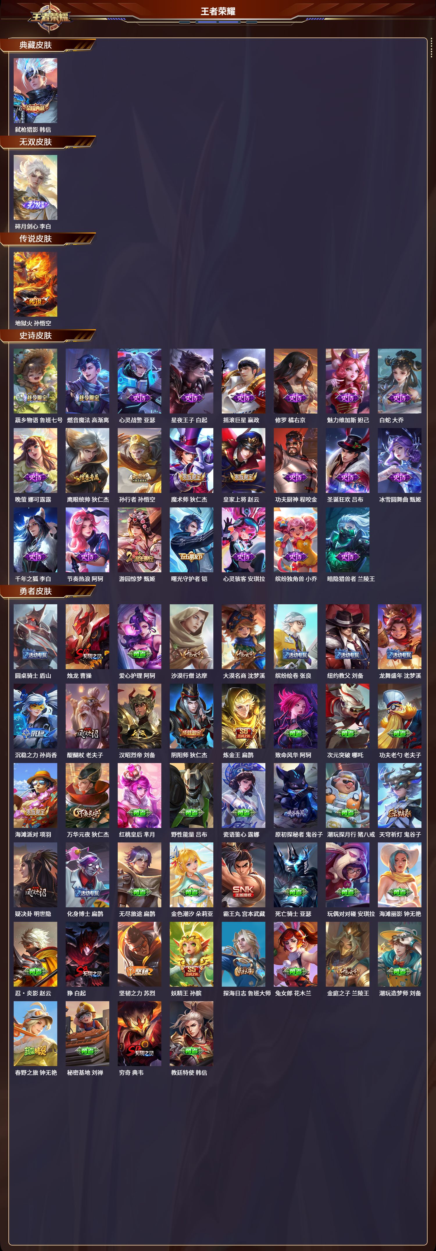 WZCMW3325269王者荣耀账号详情图2