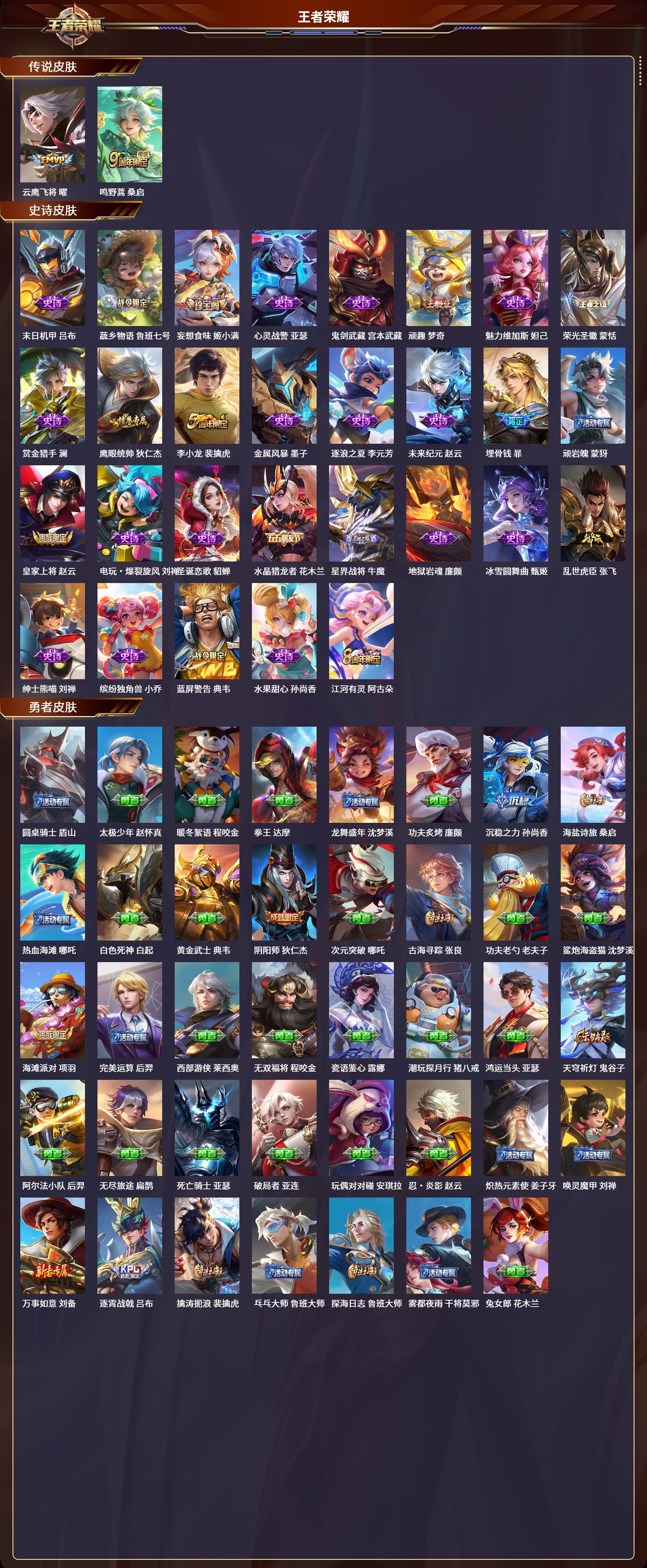 WZCMW3325257王者荣耀账号详情图2 WZCMW3325257王者荣耀账号详情图2