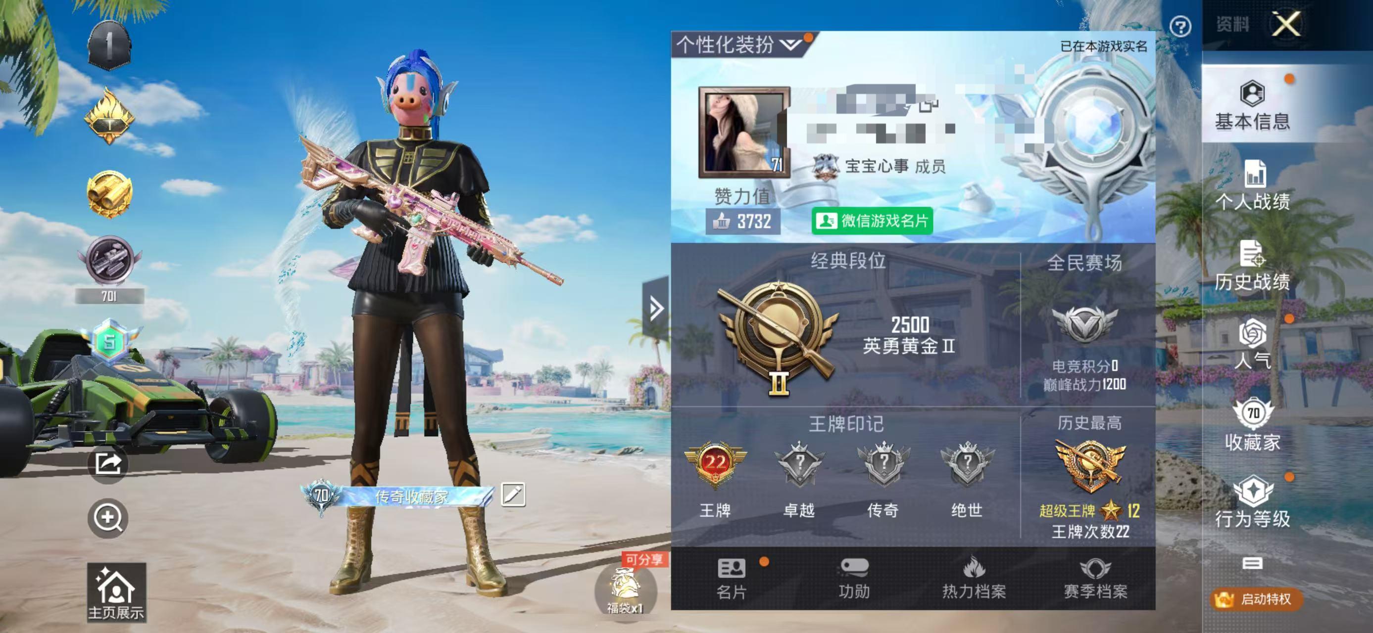 HPSJ3282301和平精英账号详情图2 HPSJ3282301和平精英账号详情图2