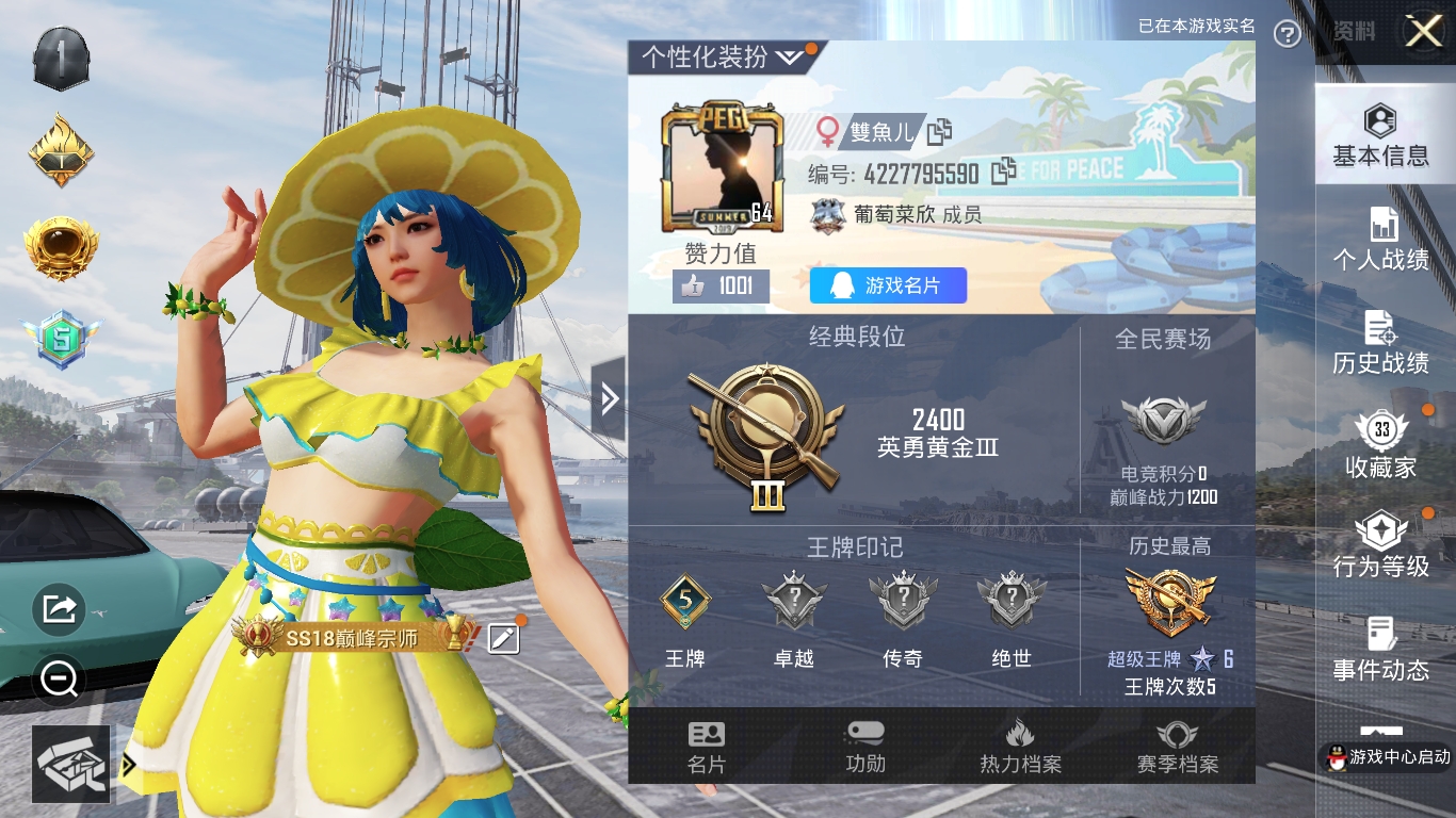 HPQM3389838和平精英账号详情图24 HPQM3389838和平精英账号详情图24