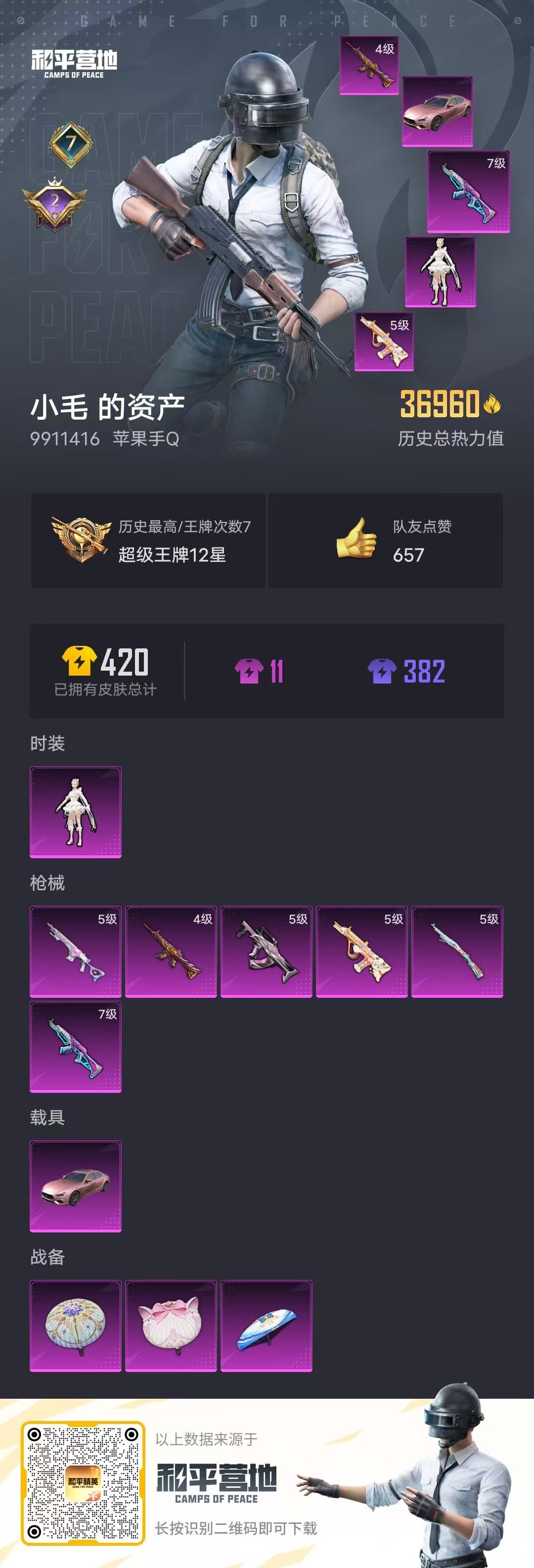 HPSJ3282560和平精英账号详情图4 HPSJ3282560和平精英账号详情图4