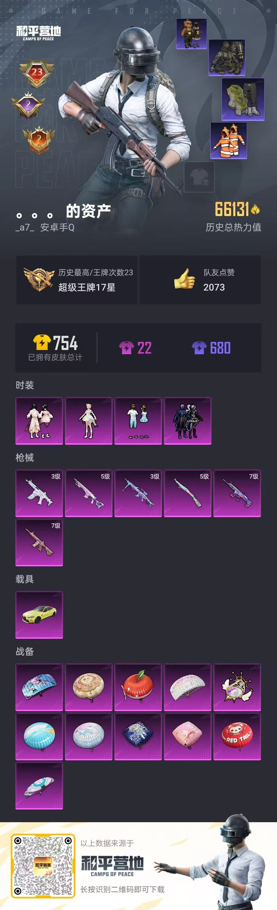 HPSJ3282628和平精英账号详情图3 HPSJ3282628和平精英账号详情图3
