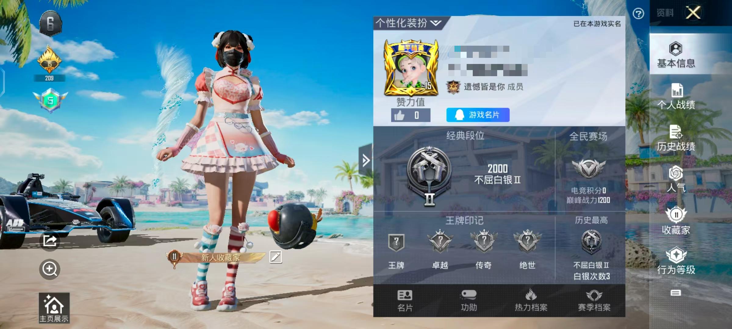 HPSJ3282555和平精英账号详情图2