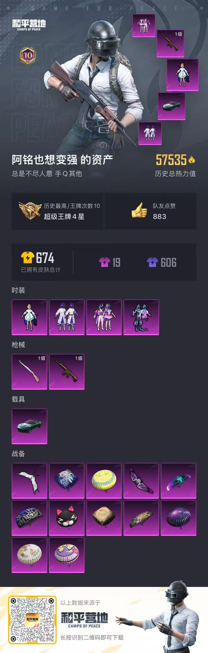HPSJ3283066和平精英账号详情图4