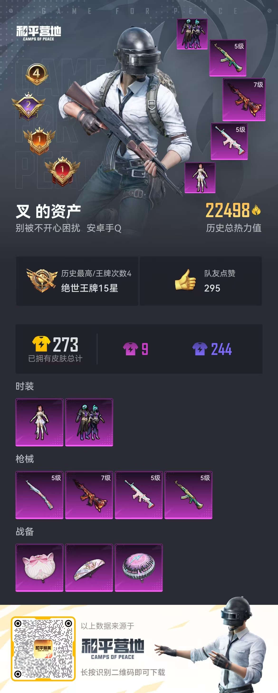 HPSJ3283446和平精英账号详情图3 HPSJ3283446和平精英账号详情图3