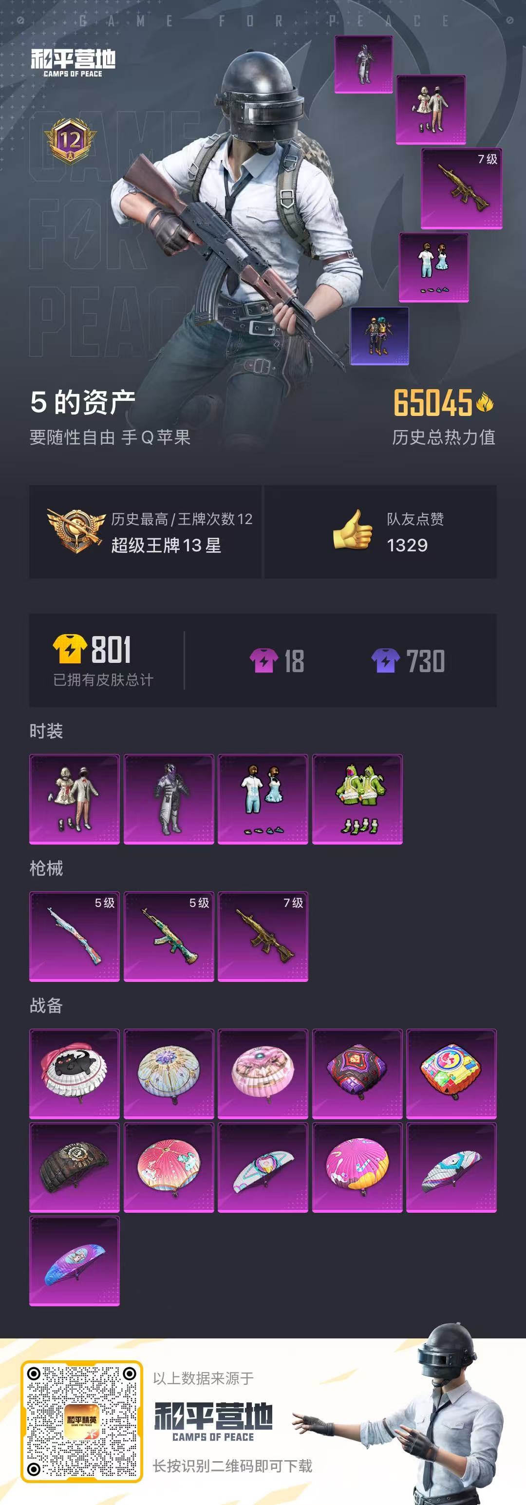 HPSJ3283451和平精英账号详情图4