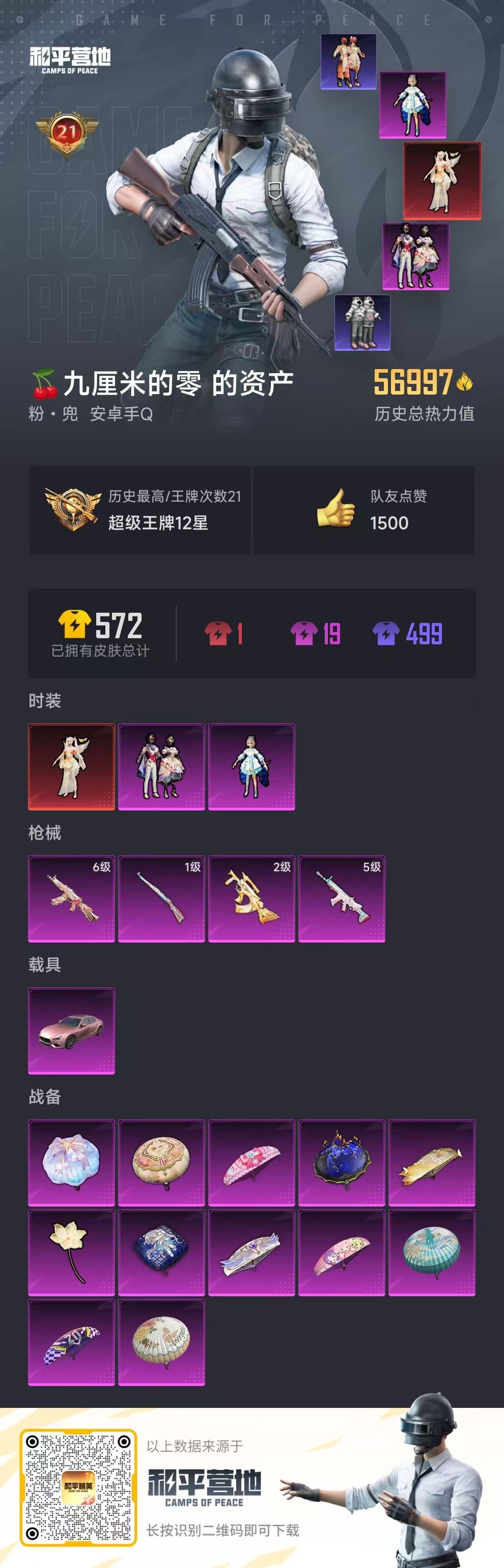 HPSJ3283501和平精英账号详情图3