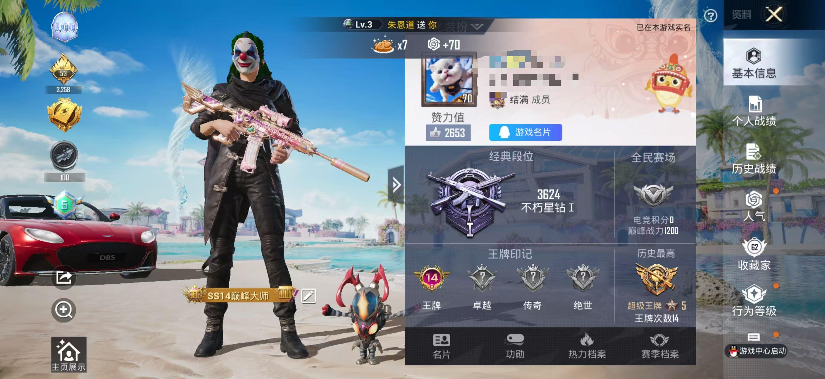 HPSJ3283816和平精英账号详情图3 HPSJ3283816和平精英账号详情图3
