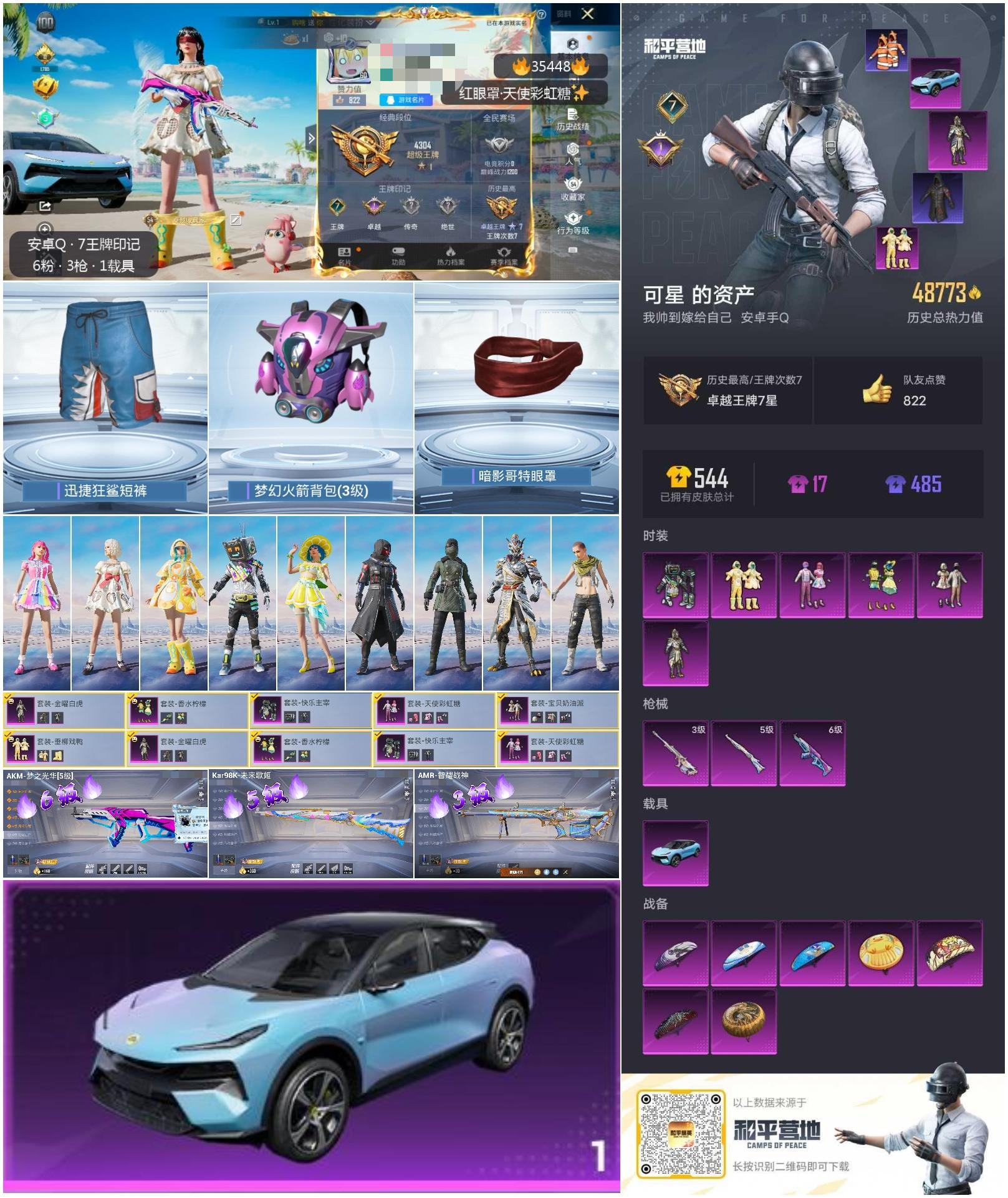 HPSJ3283873和平精英账号详情图3
