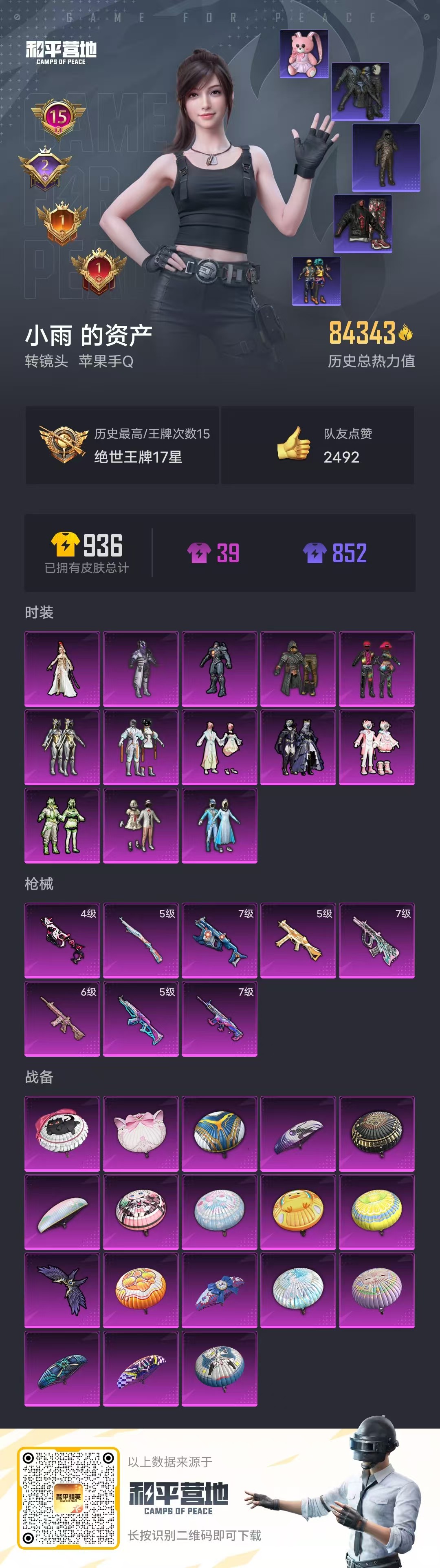 HPSJ3283849和平精英账号详情图4