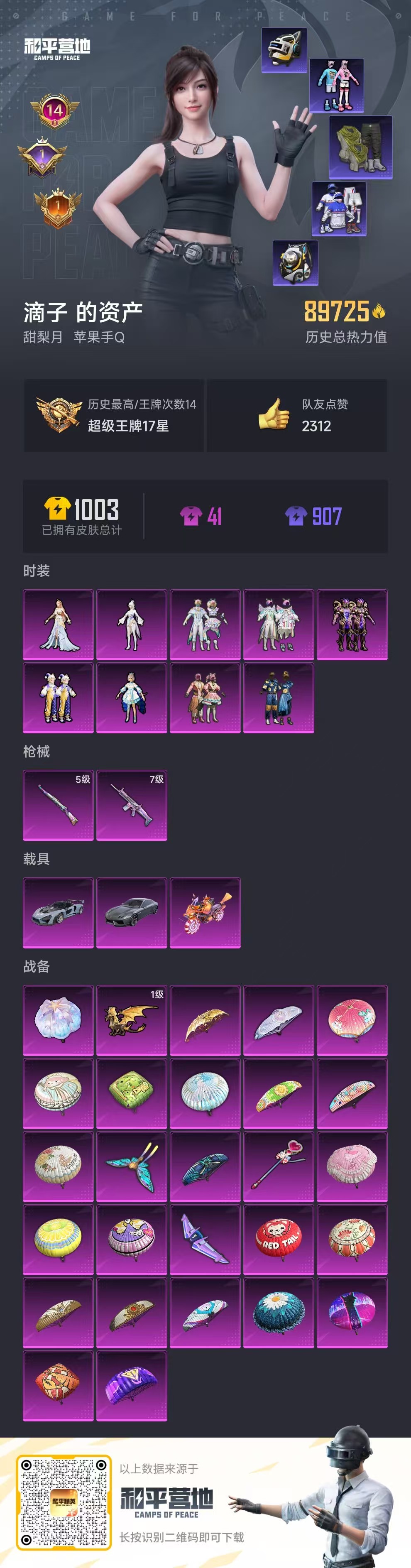 HPSJ3283897和平精英账号详情图2 HPSJ3283897和平精英账号详情图2