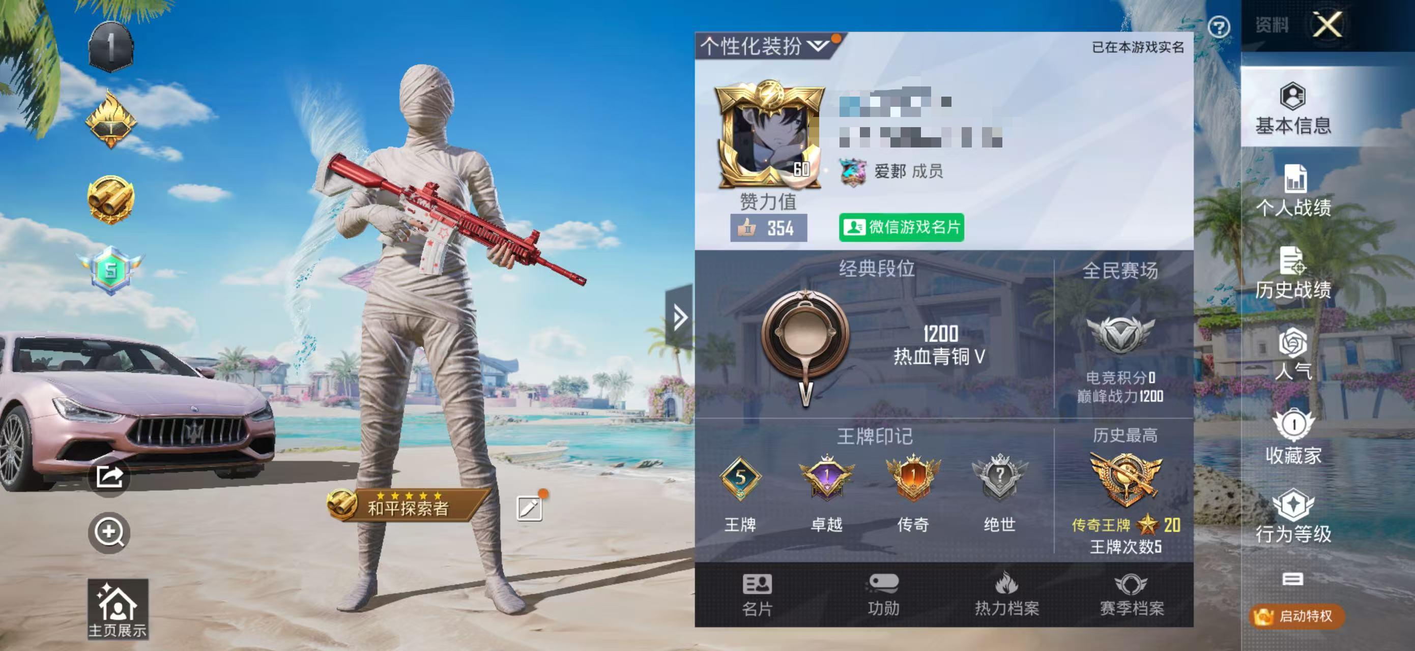 HPSJ3283842和平精英账号详情图2 HPSJ3283842和平精英账号详情图2