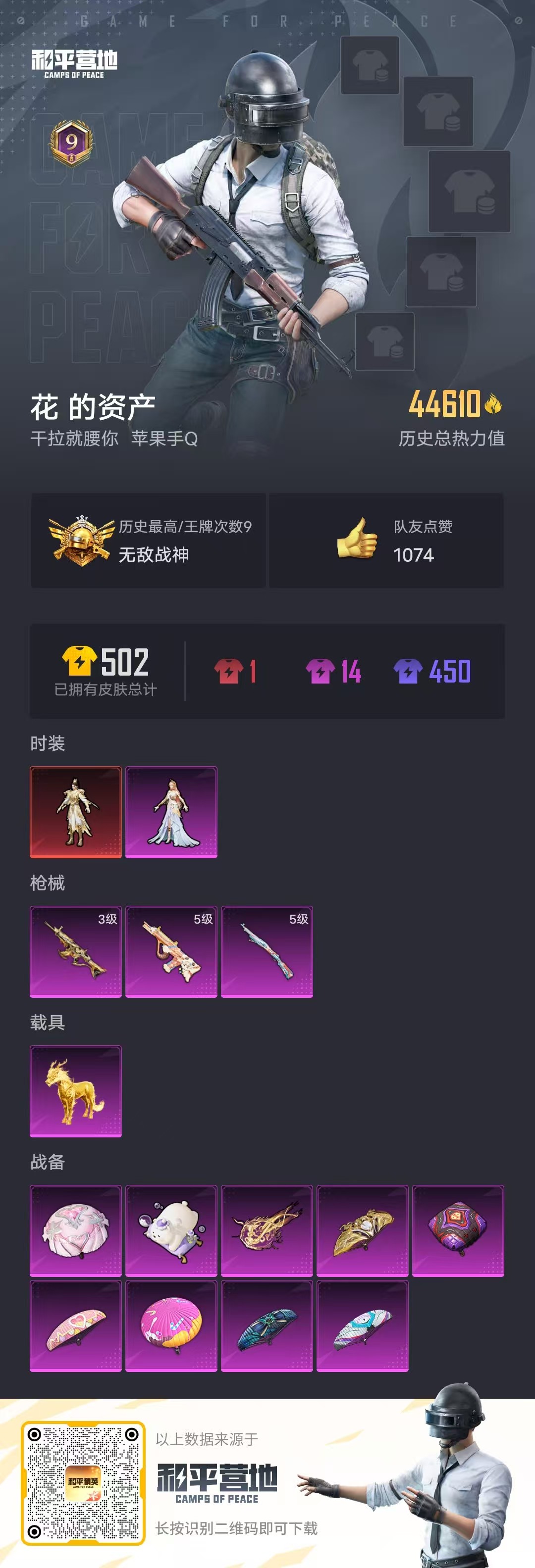 HPSJ3283640和平精英账号详情图3 HPSJ3283640和平精英账号详情图3
