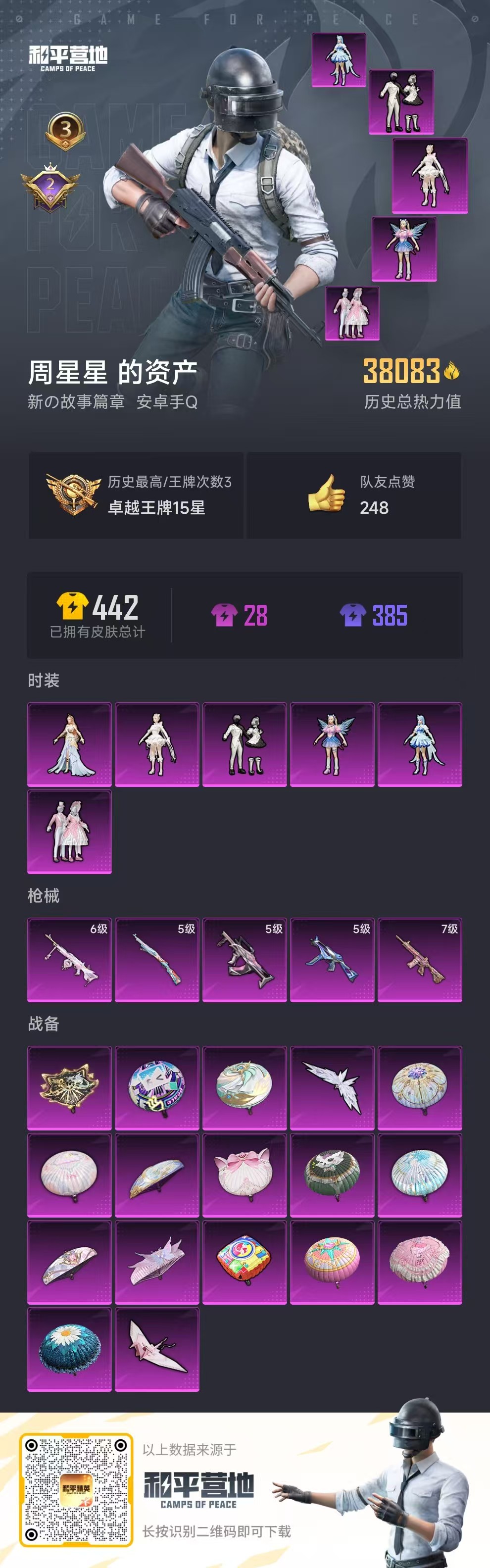 HPSJ3283820和平精英账号详情图4