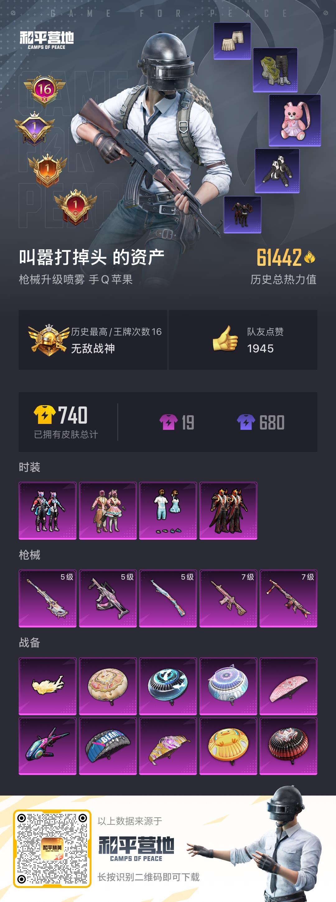 HPSJ3283823和平精英账号详情图3 HPSJ3283823和平精英账号详情图3