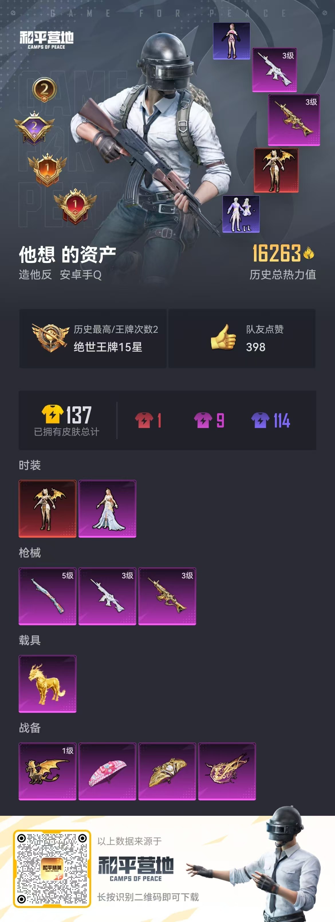 HPSJ3277104和平精英账号详情图3 HPSJ3277104和平精英账号详情图3