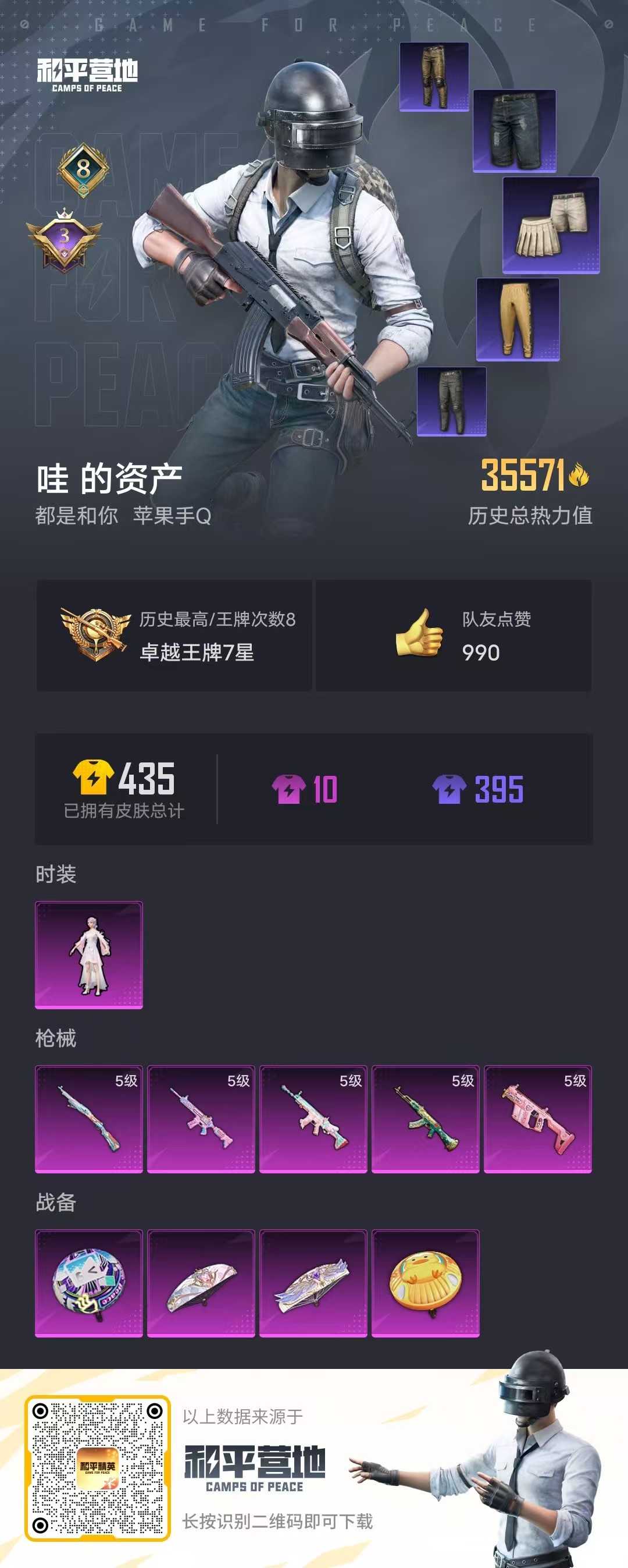 HPSJ3277106和平精英账号详情图3