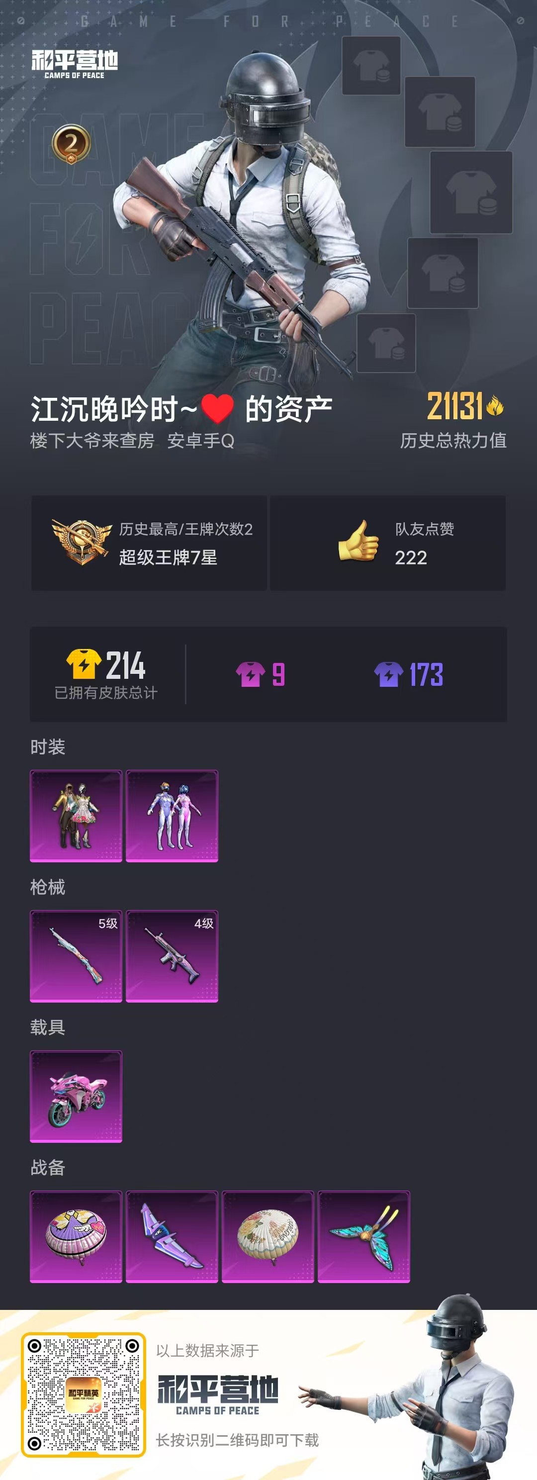 HPSJ3284144和平精英账号详情图3 HPSJ3284144和平精英账号详情图3