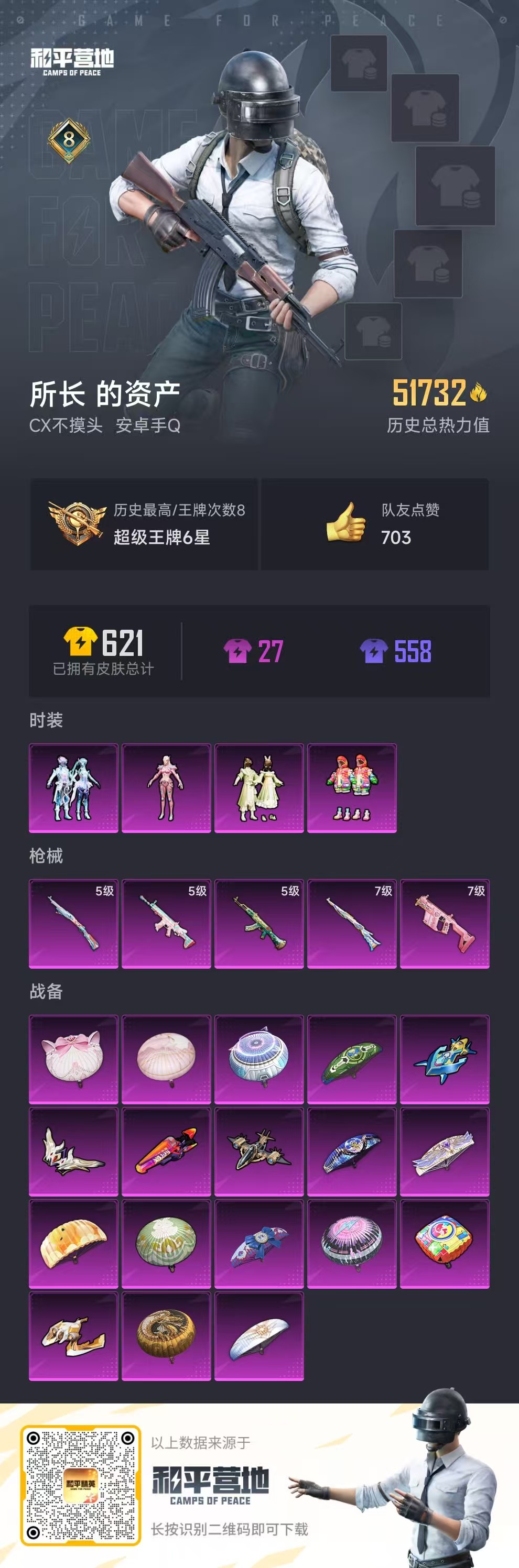 HPSJ3284015和平精英账号详情图2 HPSJ3284015和平精英账号详情图2
