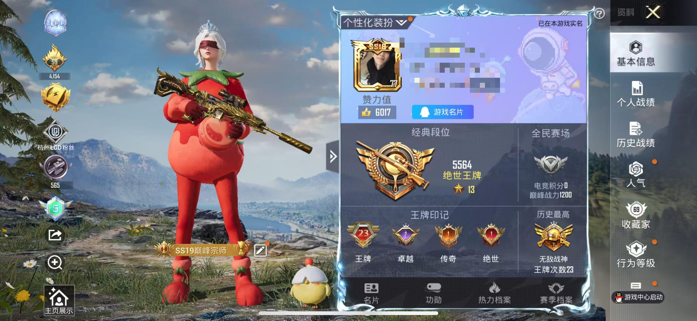 HPSJ3284053和平精英账号详情图2