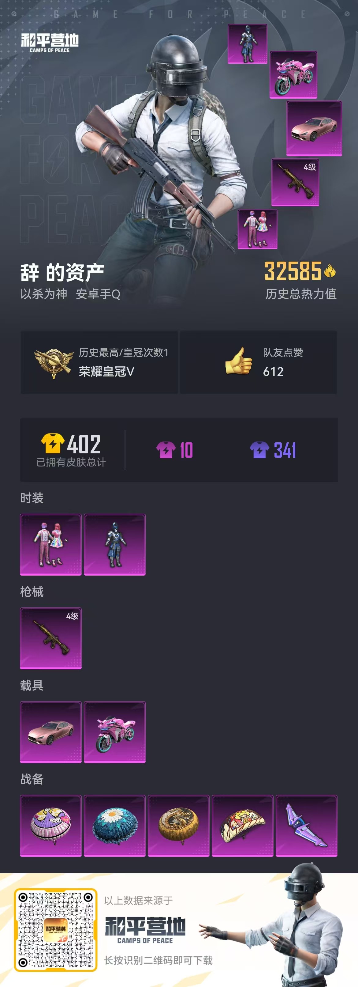 HPSJ3284153和平精英账号详情图3 HPSJ3284153和平精英账号详情图3