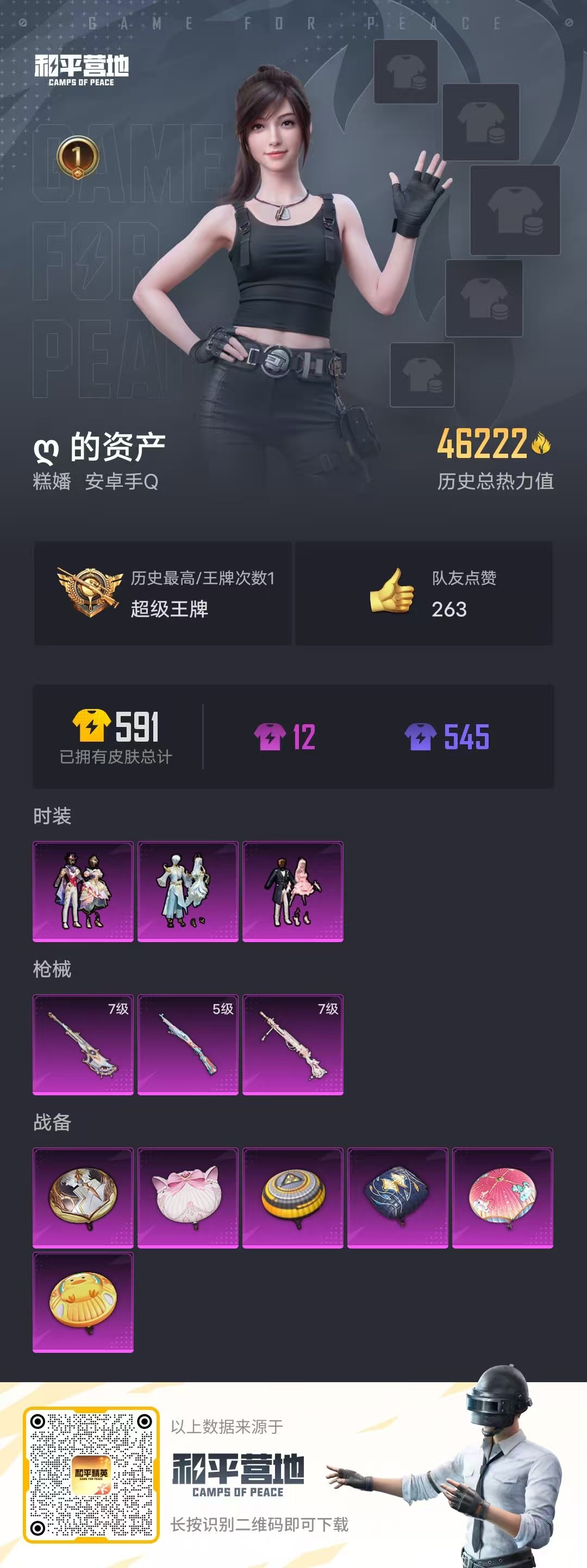 HPSJ3283993和平精英账号详情图3