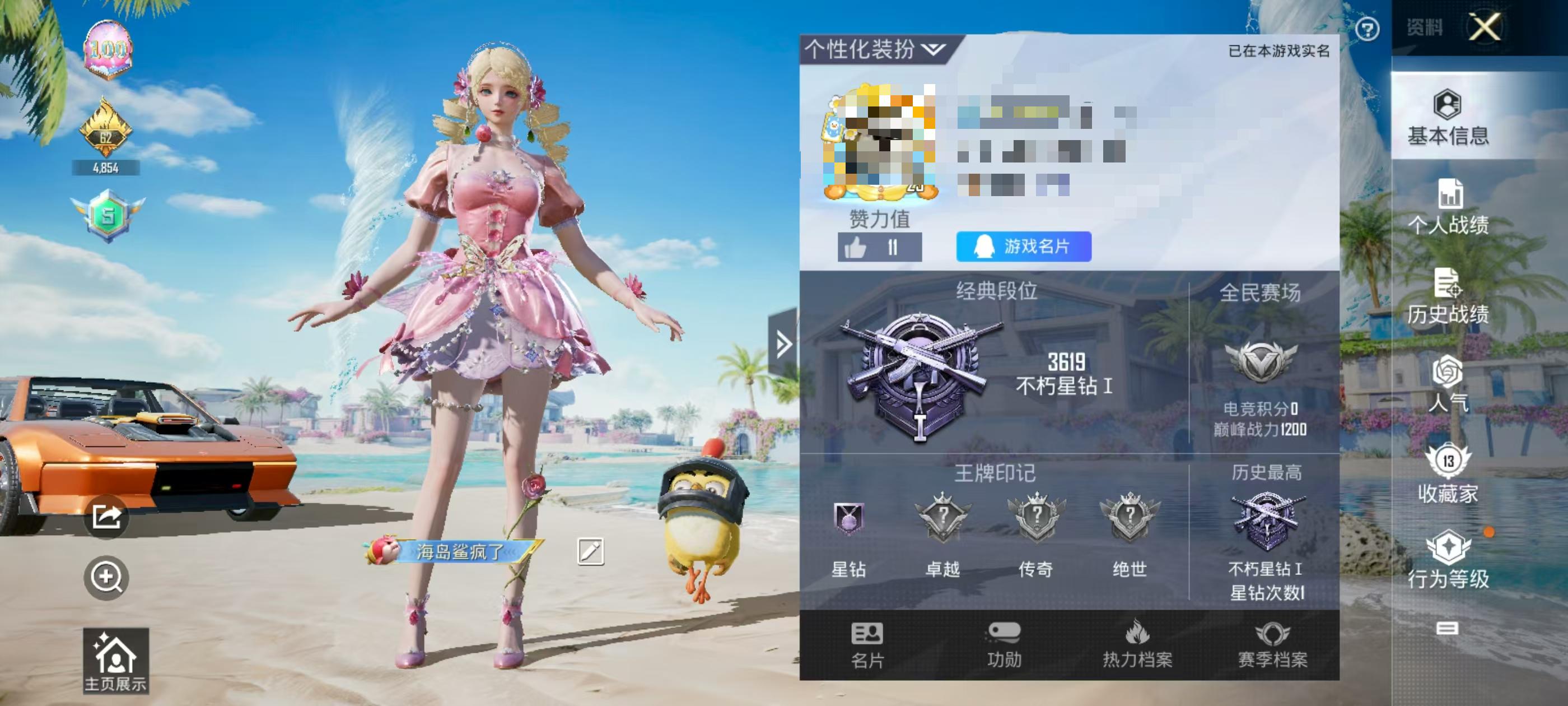 HPSJ3284456和平精英账号详情图2