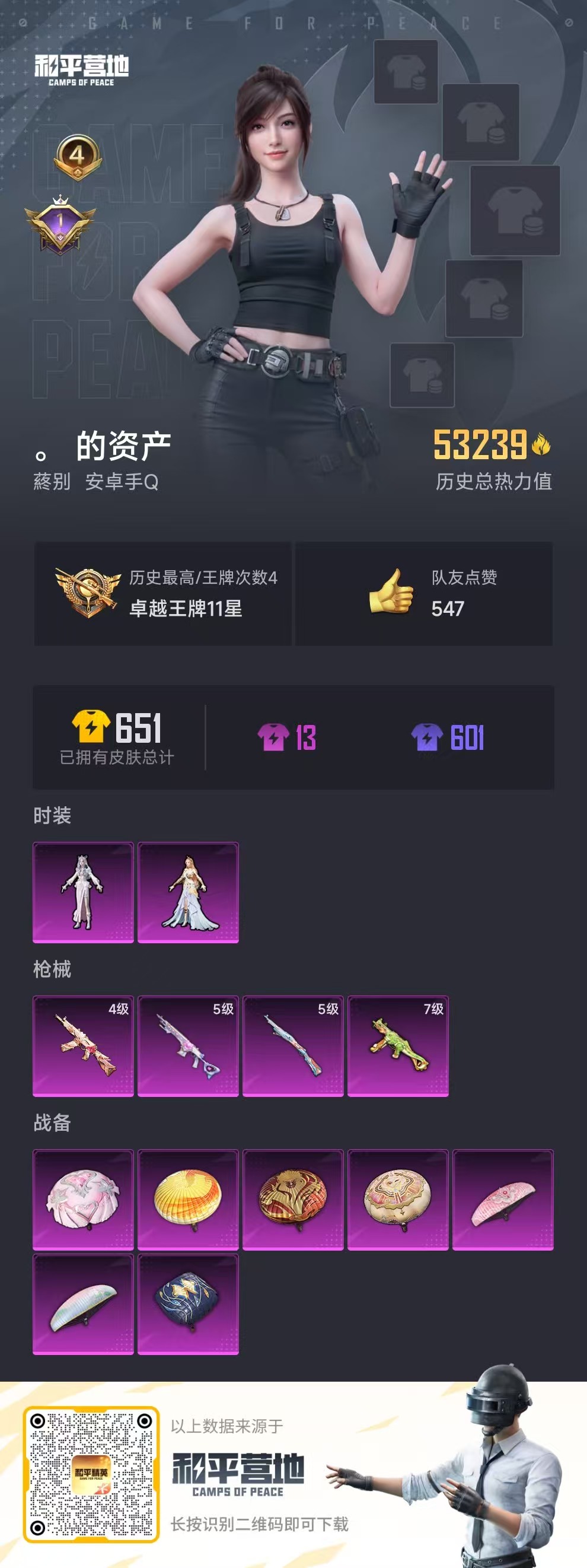 HPSJ3284417和平精英账号详情图3 HPSJ3284417和平精英账号详情图3