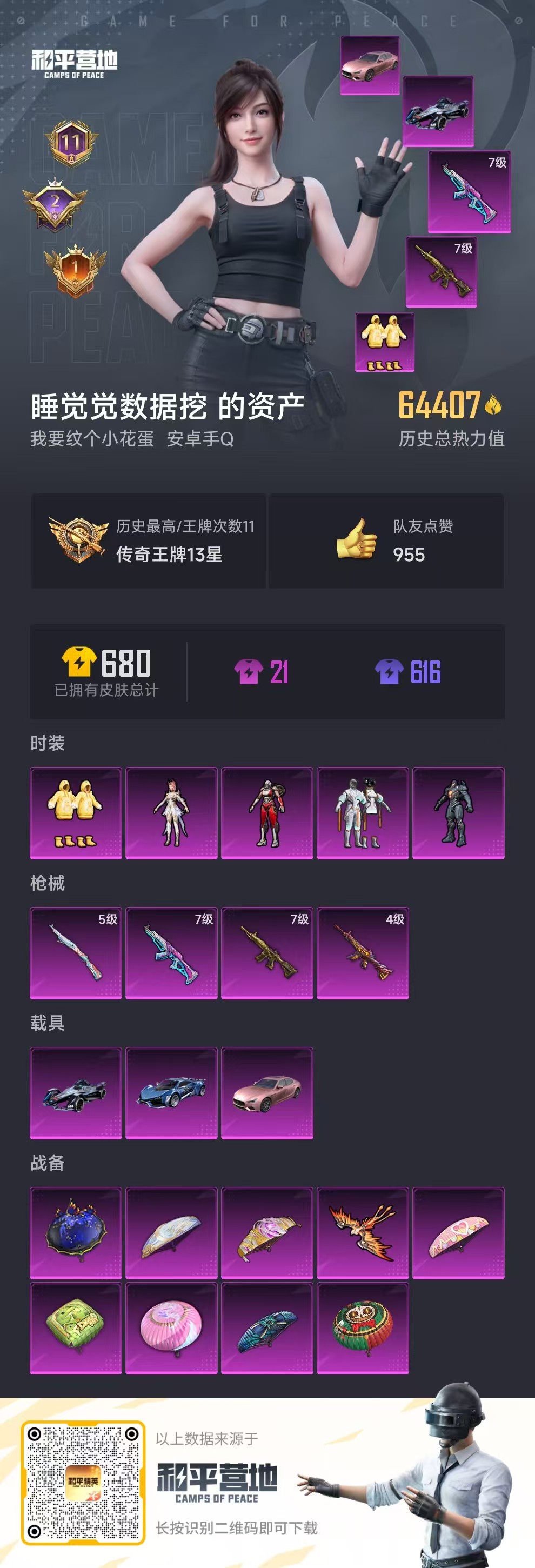 HPSJ3284333和平精英账号详情图3 HPSJ3284333和平精英账号详情图3