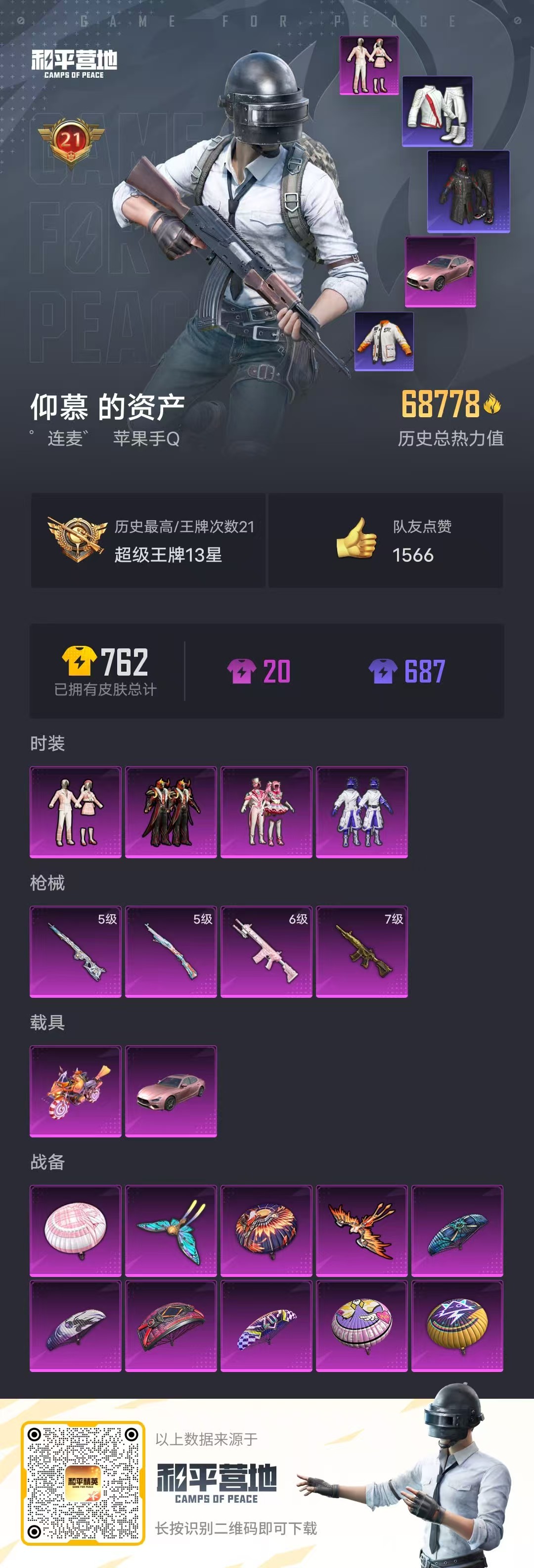 HPSJ3284328和平精英账号详情图2 HPSJ3284328和平精英账号详情图2