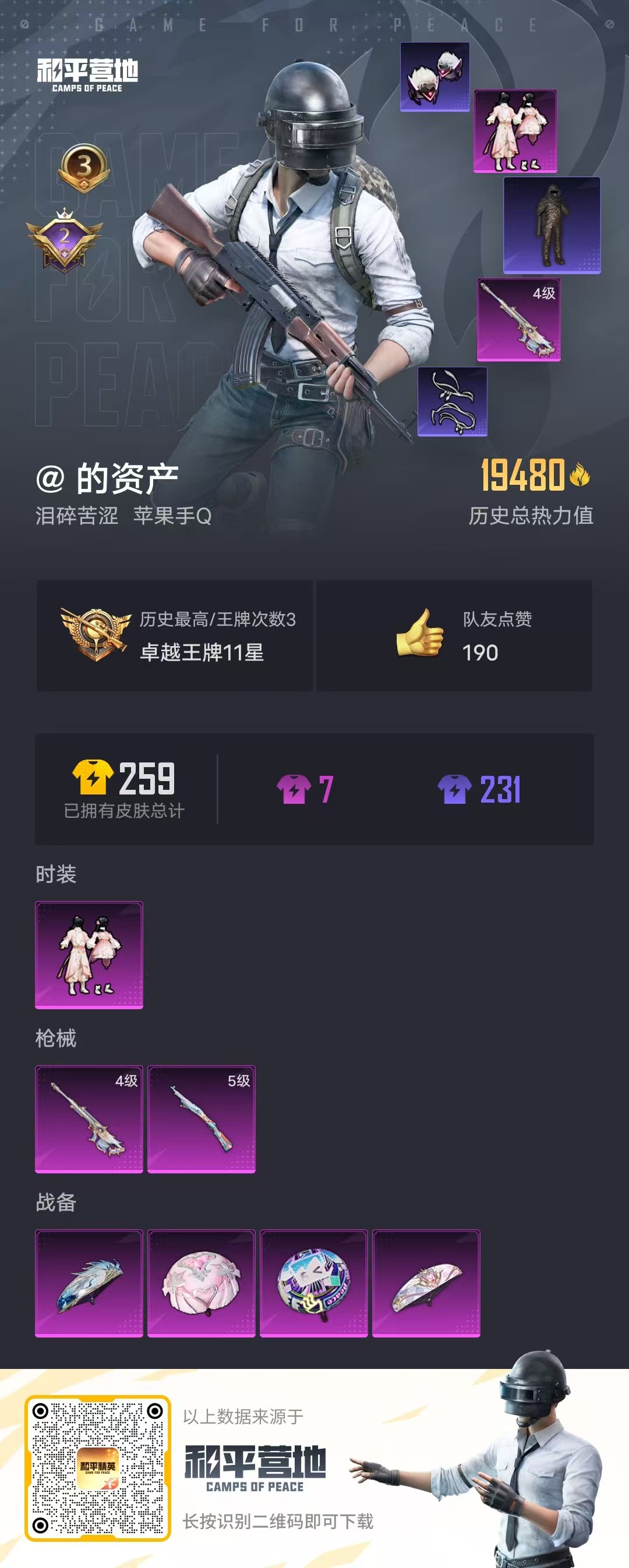 HPSJ3285735和平精英账号详情图3 HPSJ3285735和平精英账号详情图3