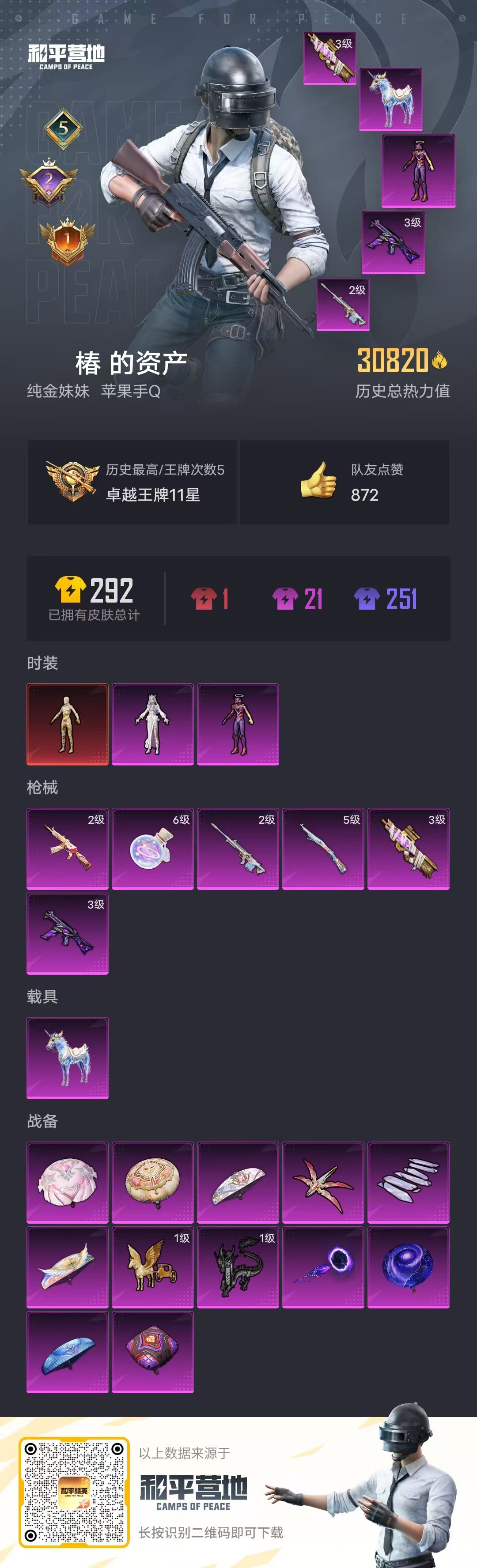 HPSJ3285916和平精英账号详情图3 HPSJ3285916和平精英账号详情图3