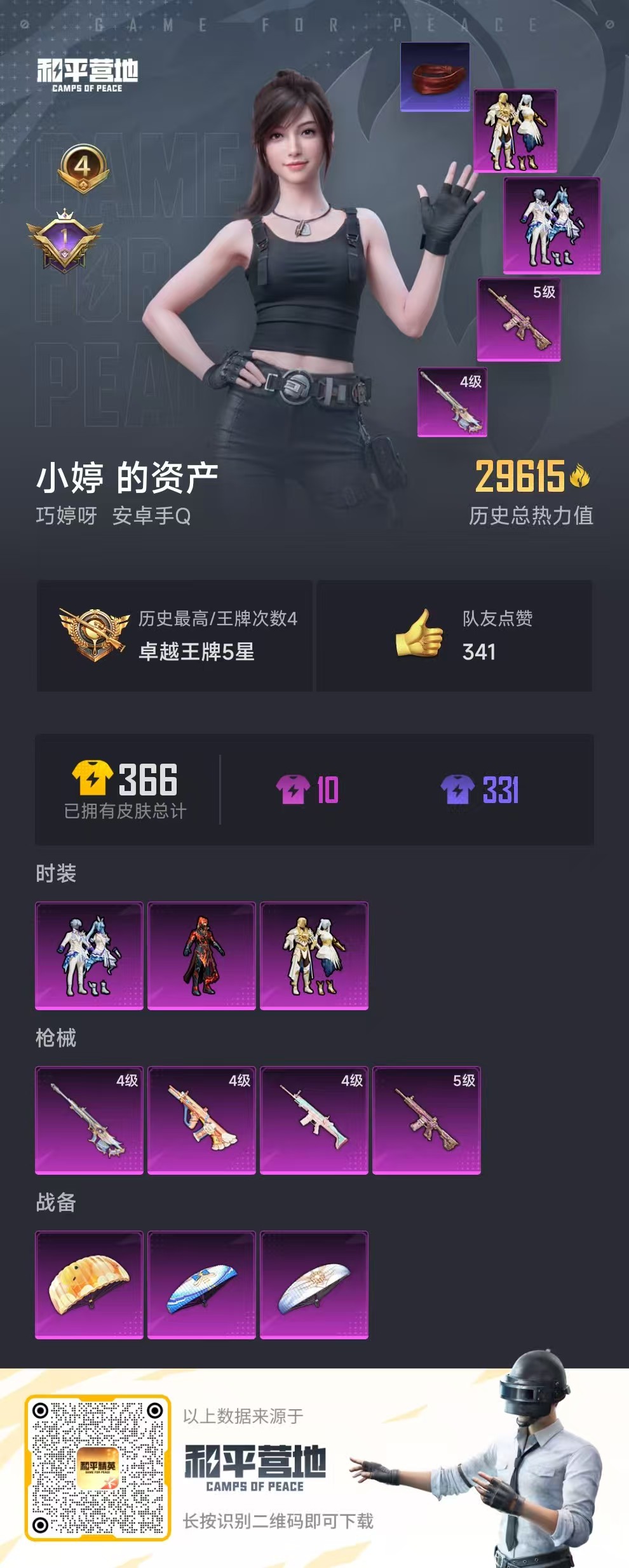 HPSJ3285761和平精英账号详情图3 HPSJ3285761和平精英账号详情图3