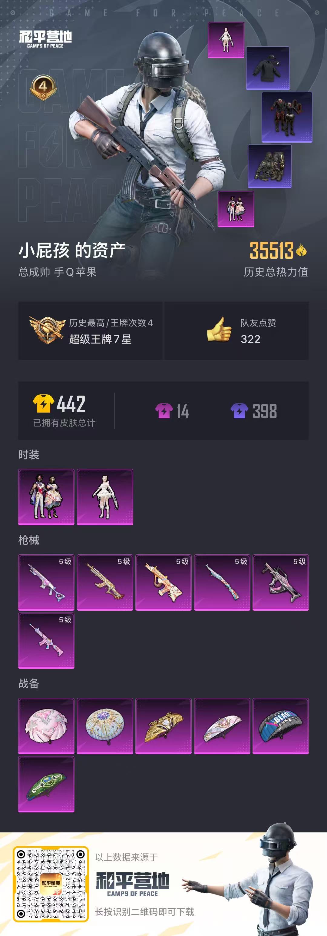 HPSJ3285873和平精英账号详情图3 HPSJ3285873和平精英账号详情图3