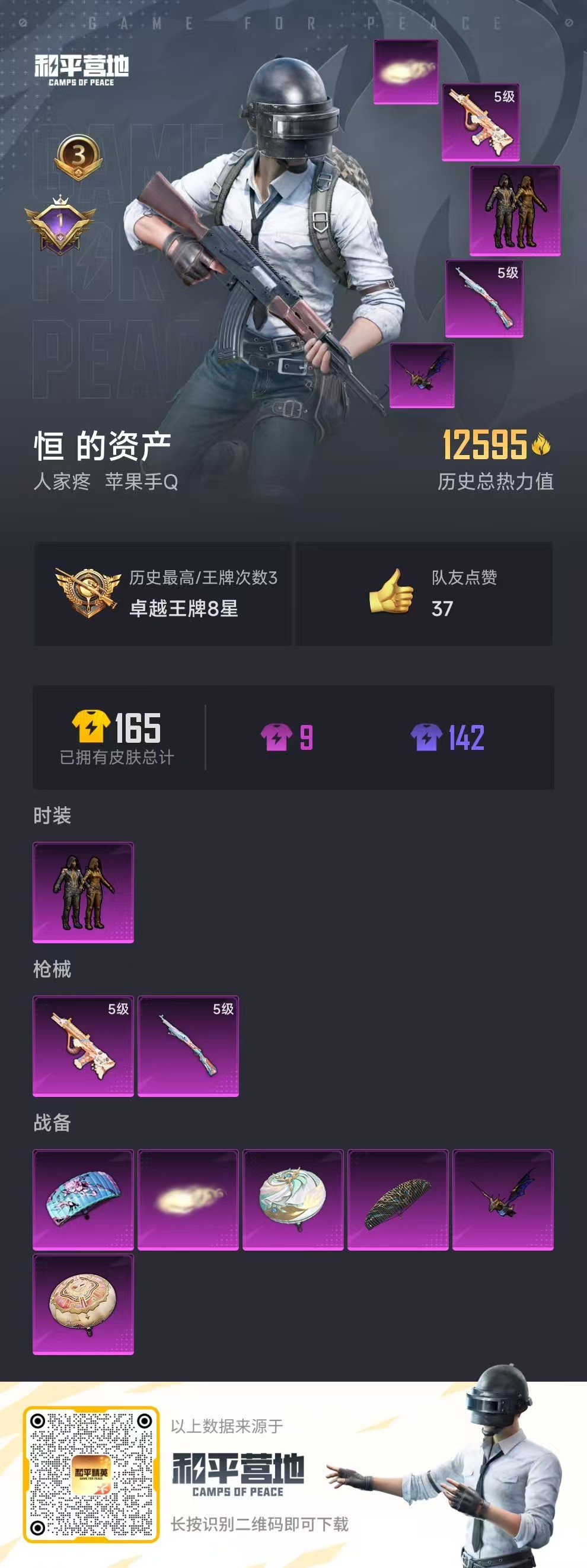 HPSJ3285958和平精英账号详情图3 HPSJ3285958和平精英账号详情图3