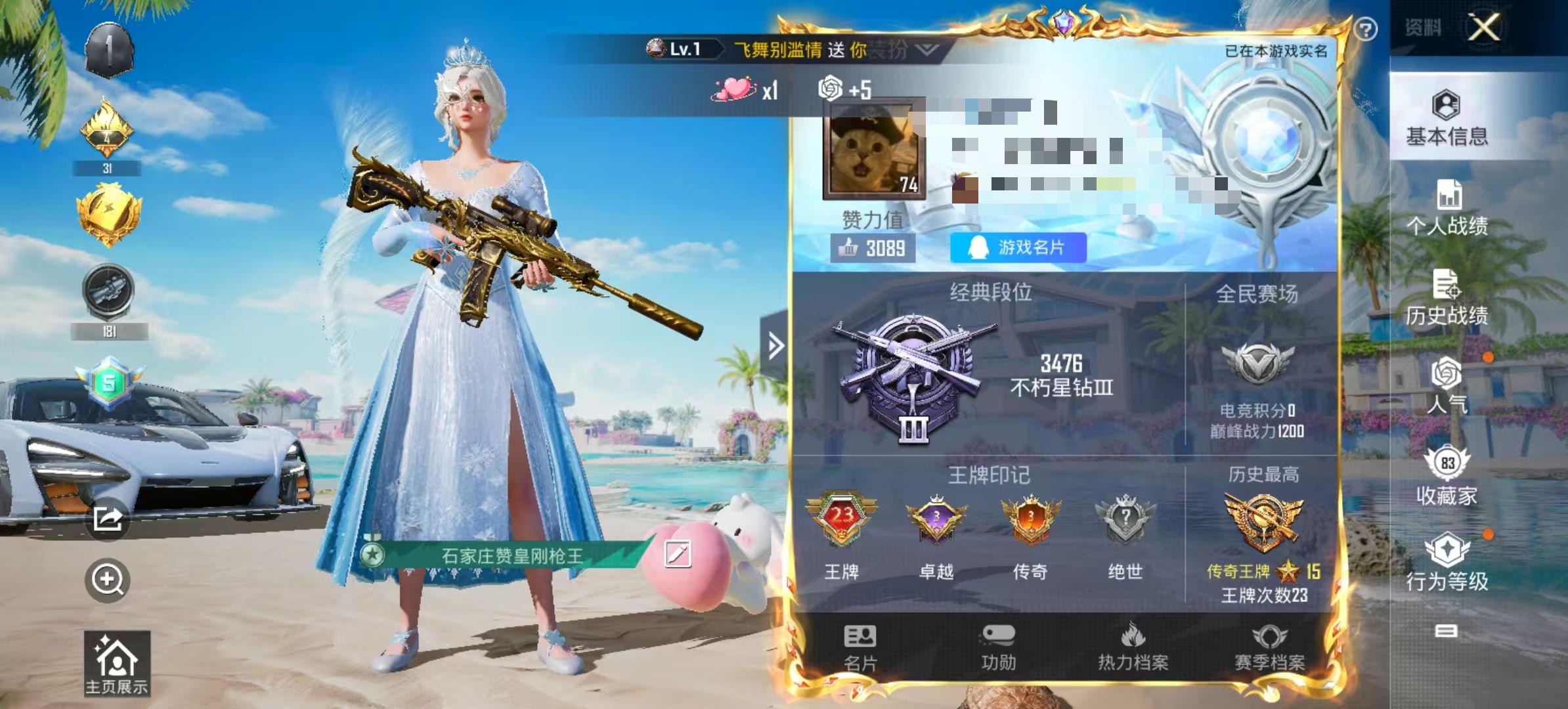 HPSJ3286192和平精英账号详情图2