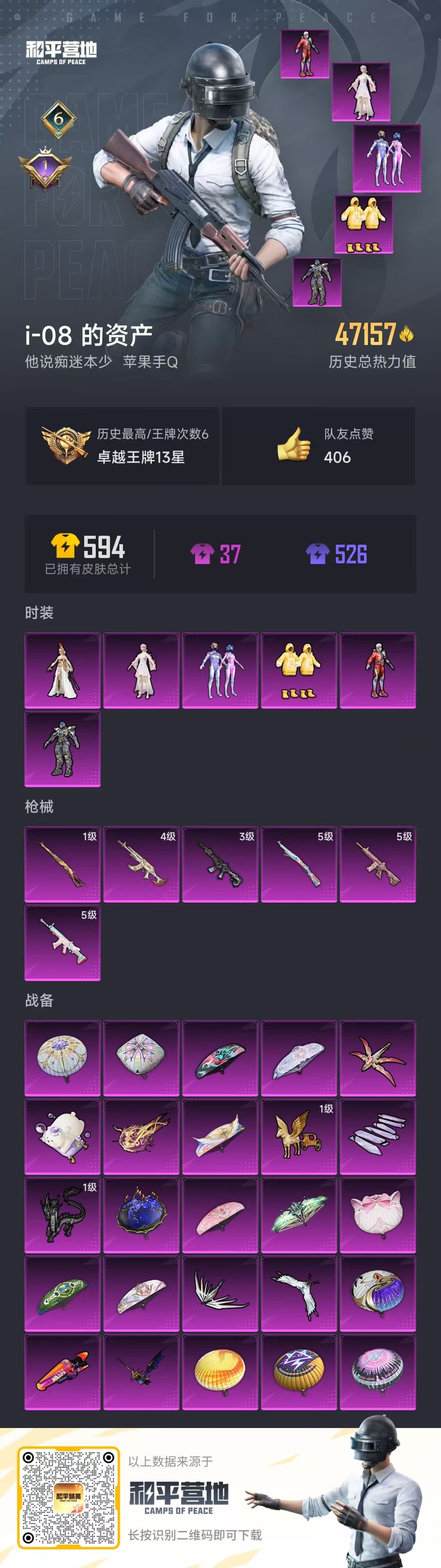 HPSJ3286259和平精英账号详情图3